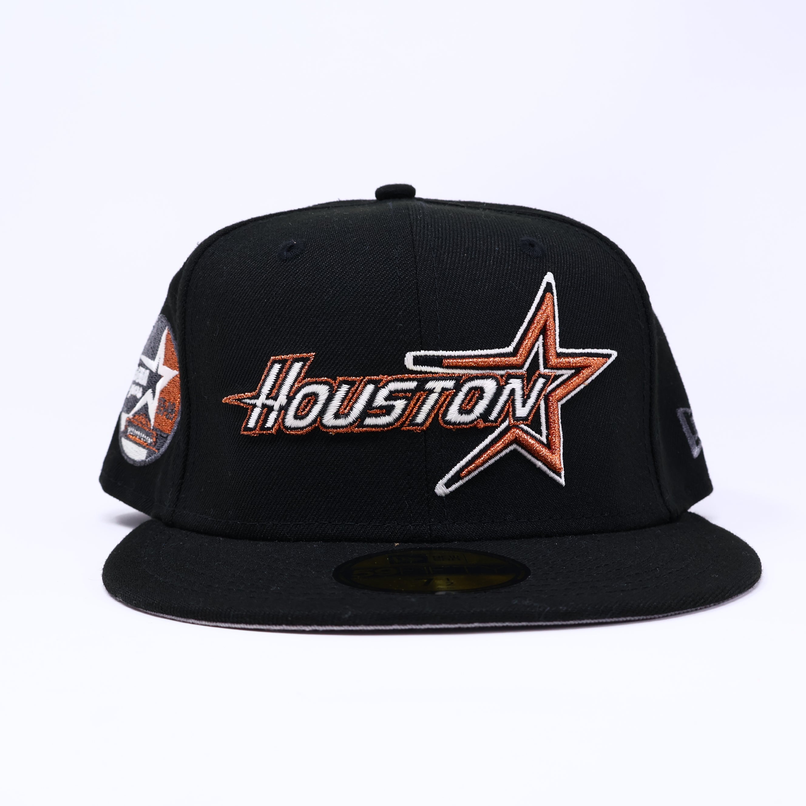 NWT 1/2 Black Houston Astros 35 Great Years 59fifty New Era Fitted Hat Cap
