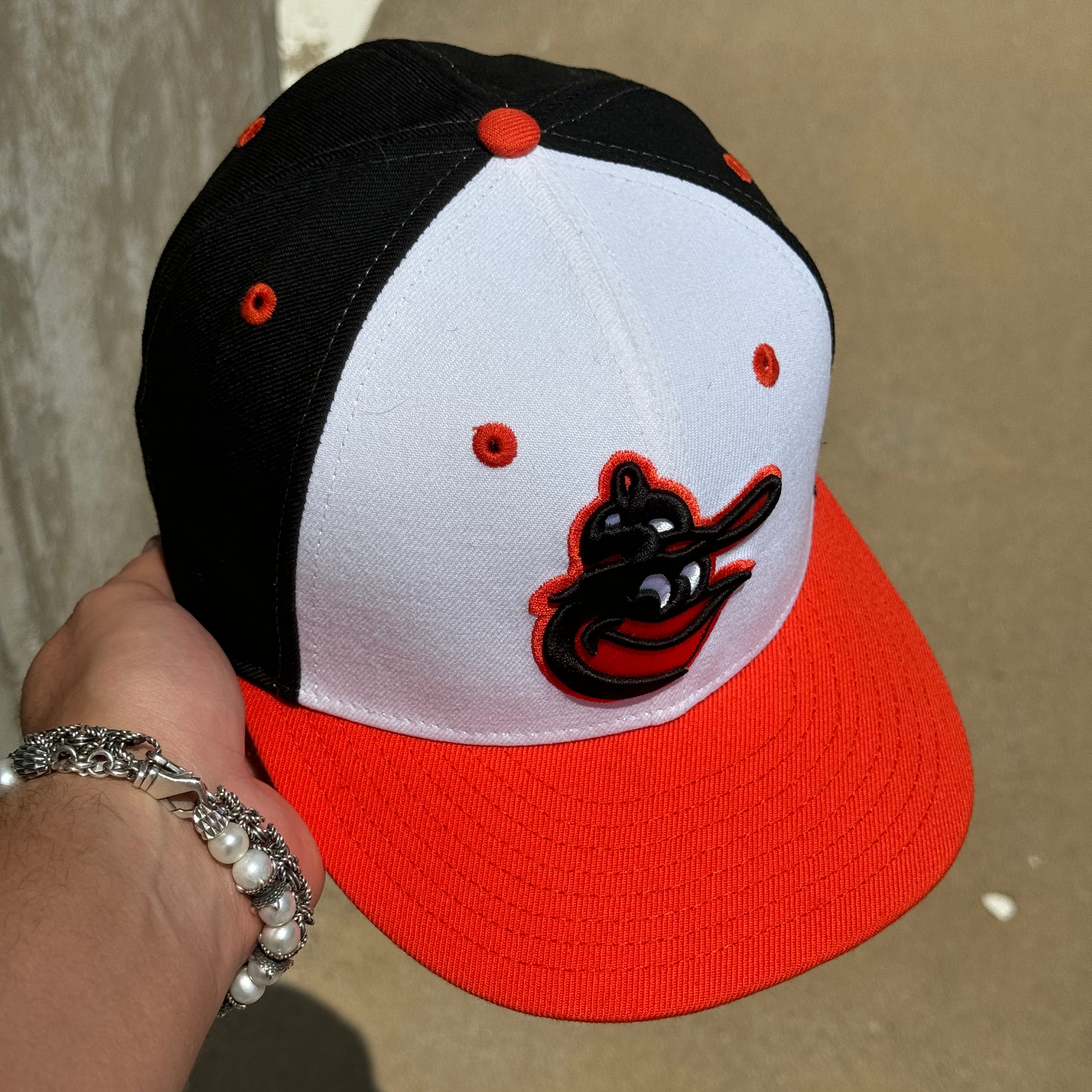 USED 1/4 Black Baltimore Orioles 1983 World Series 59fifty New Era Fitted Hat Cap