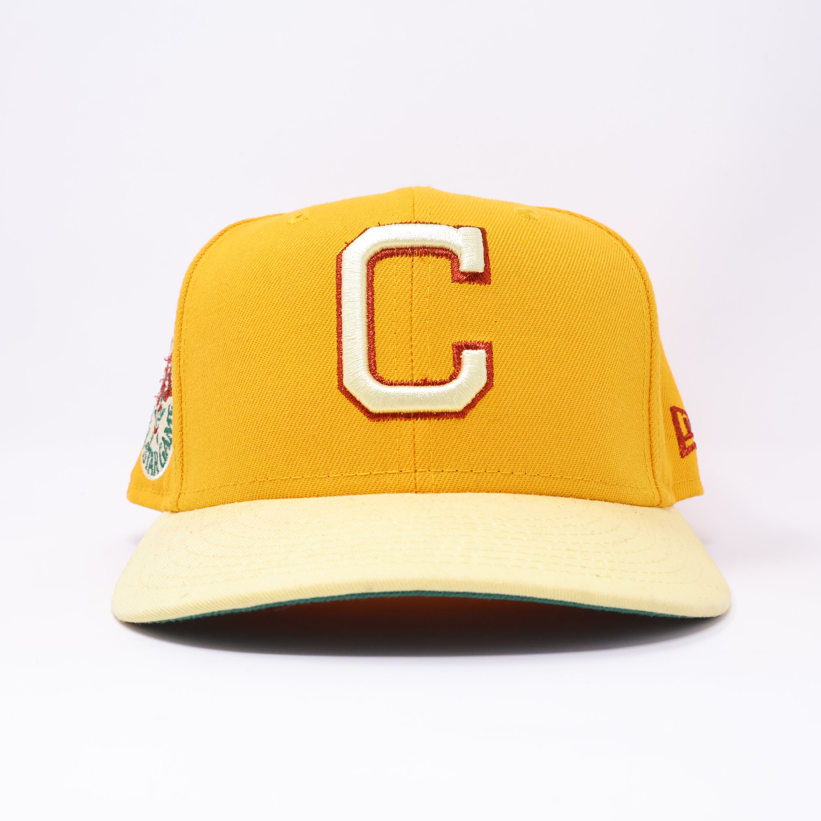 USED 3/8 Gold Cleveland Indians 1981 All-Star Game 59fifty New Era Fitted Hat Cap