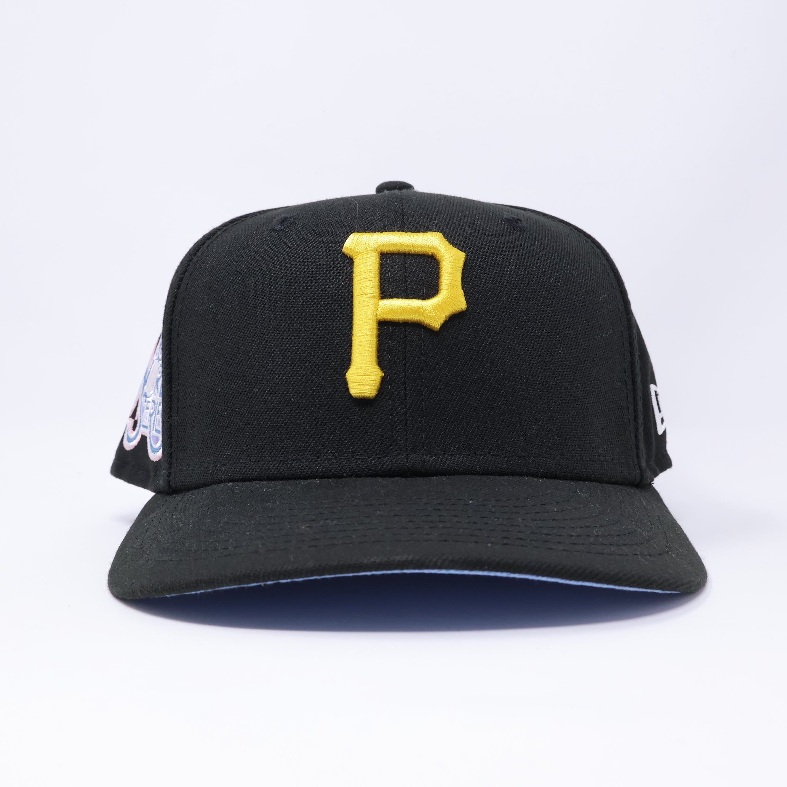 USED 3/8 Black Pittsburgh Pirates 76th World Series 59fifty New Era Fitted Hat Cap