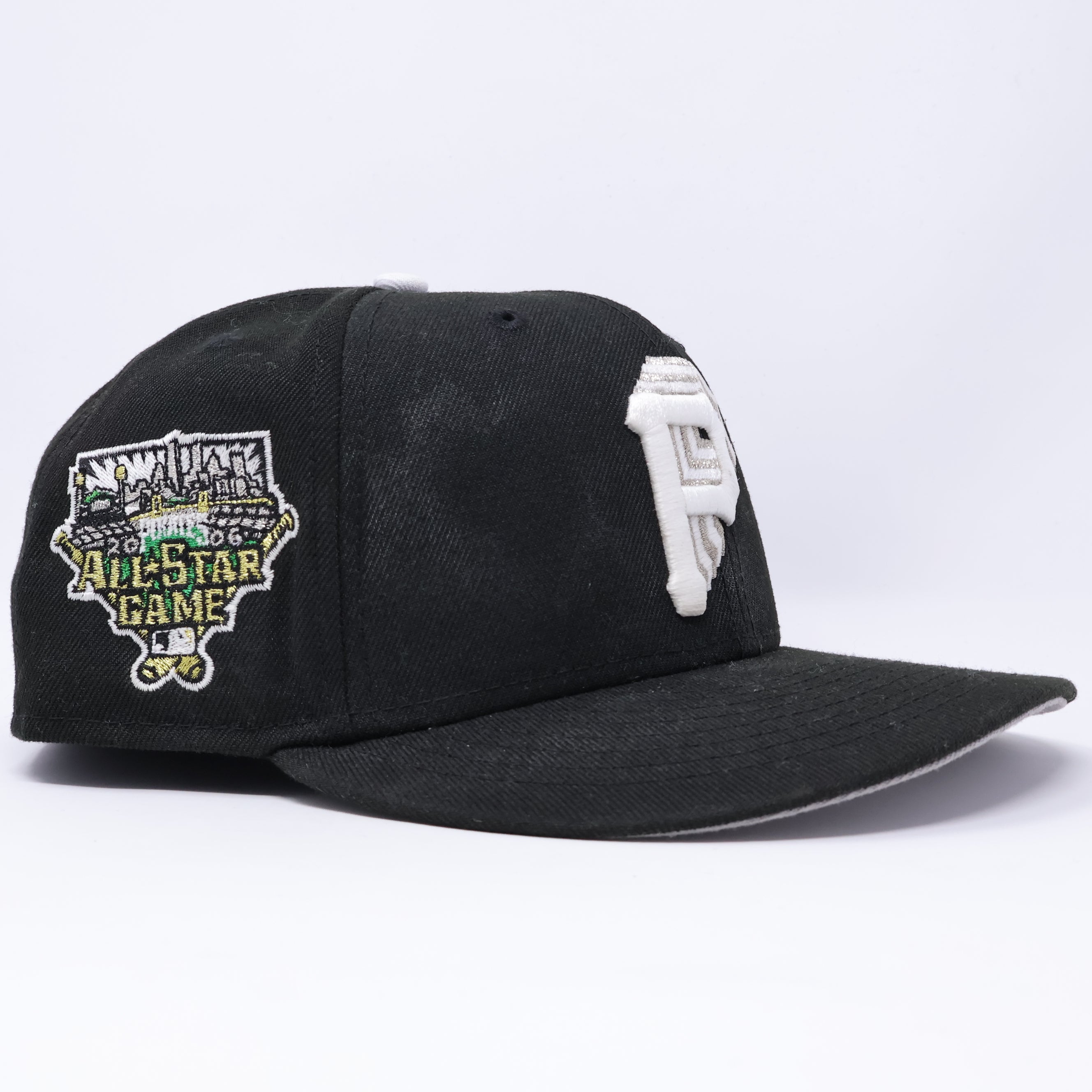 USED 3/8 Black Pittsburgh Pirates 2006 All-Star Game 59fifty New Era Fitted Hat Cap