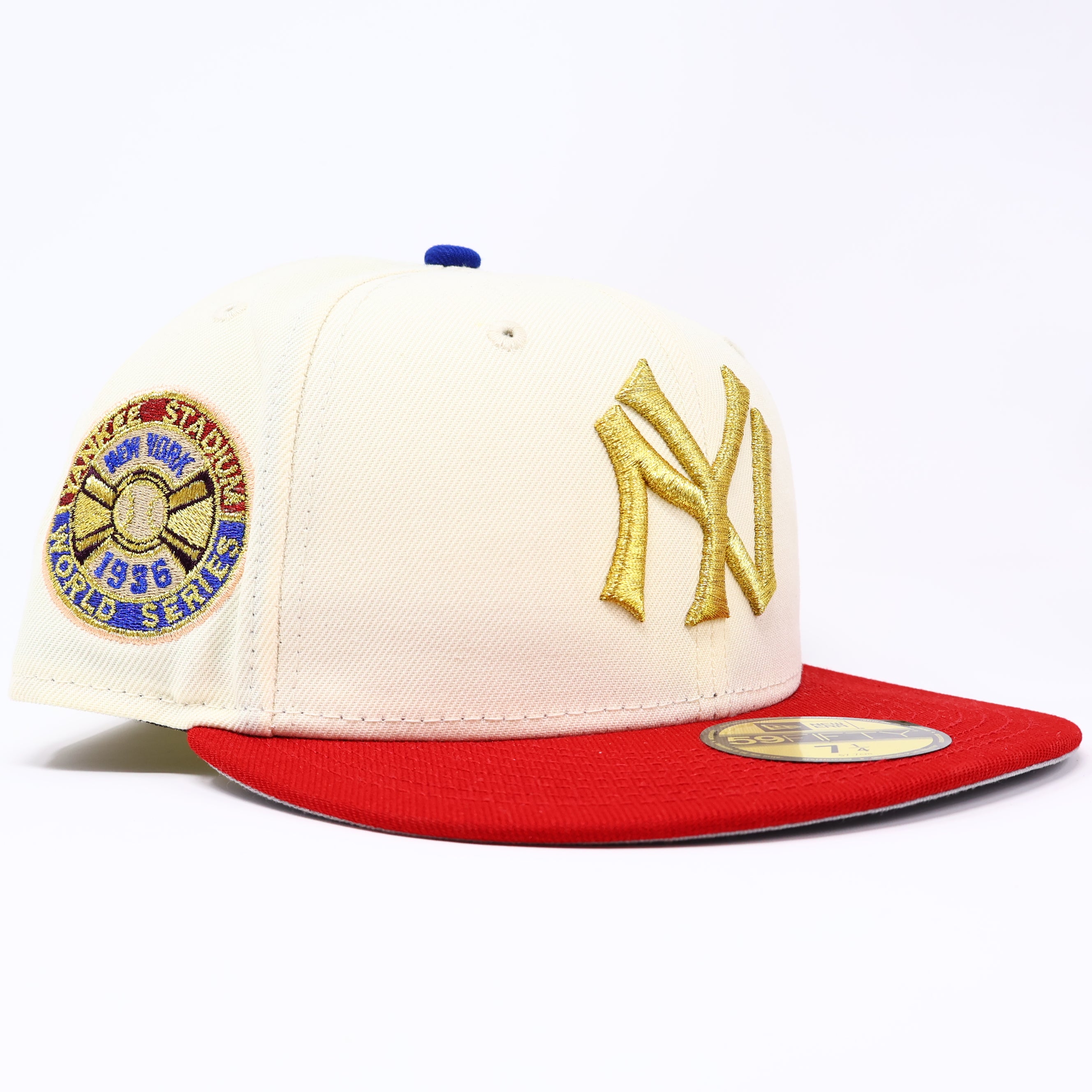 NWT 1/4 Chrome New York Yankees 1936 World Series 59fifty New Era Fitted Hat Cap