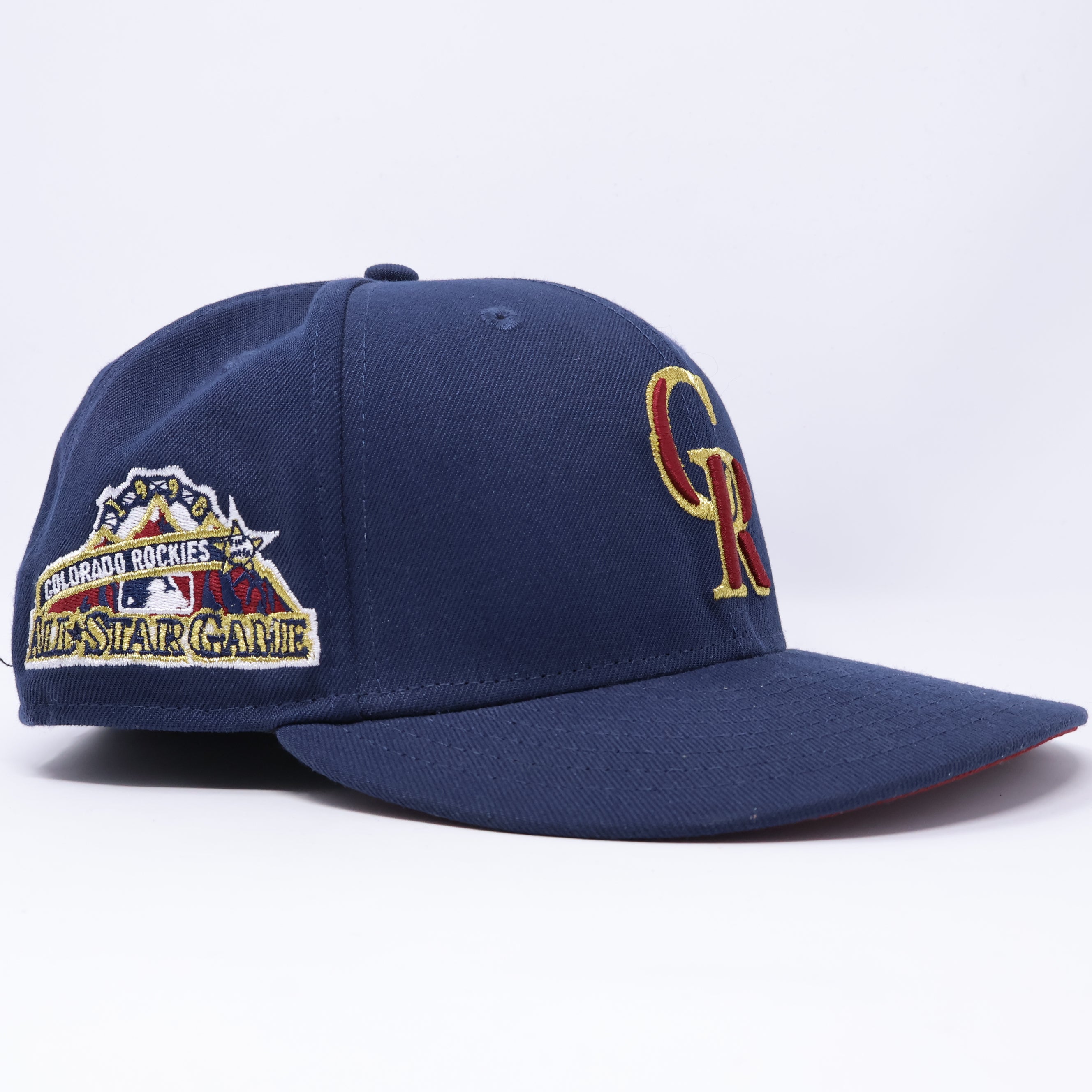 USED 3/8 Navy Colorado Rockies All-Star Game 59fifty New Era Fitted Hat Cap