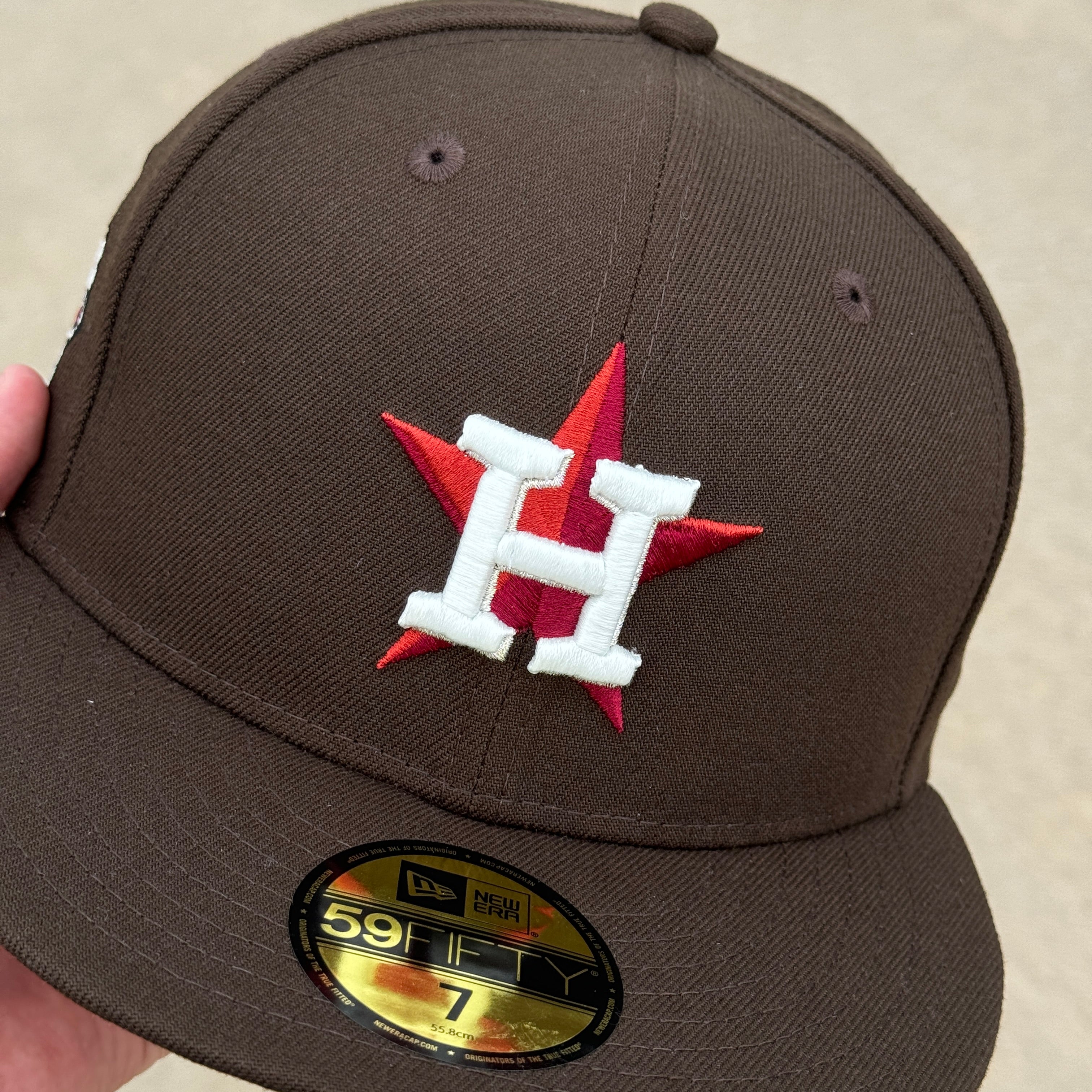 Brown Houston Astros World Series 2022 Pink 59fifty New Era Fitted Cap Hat