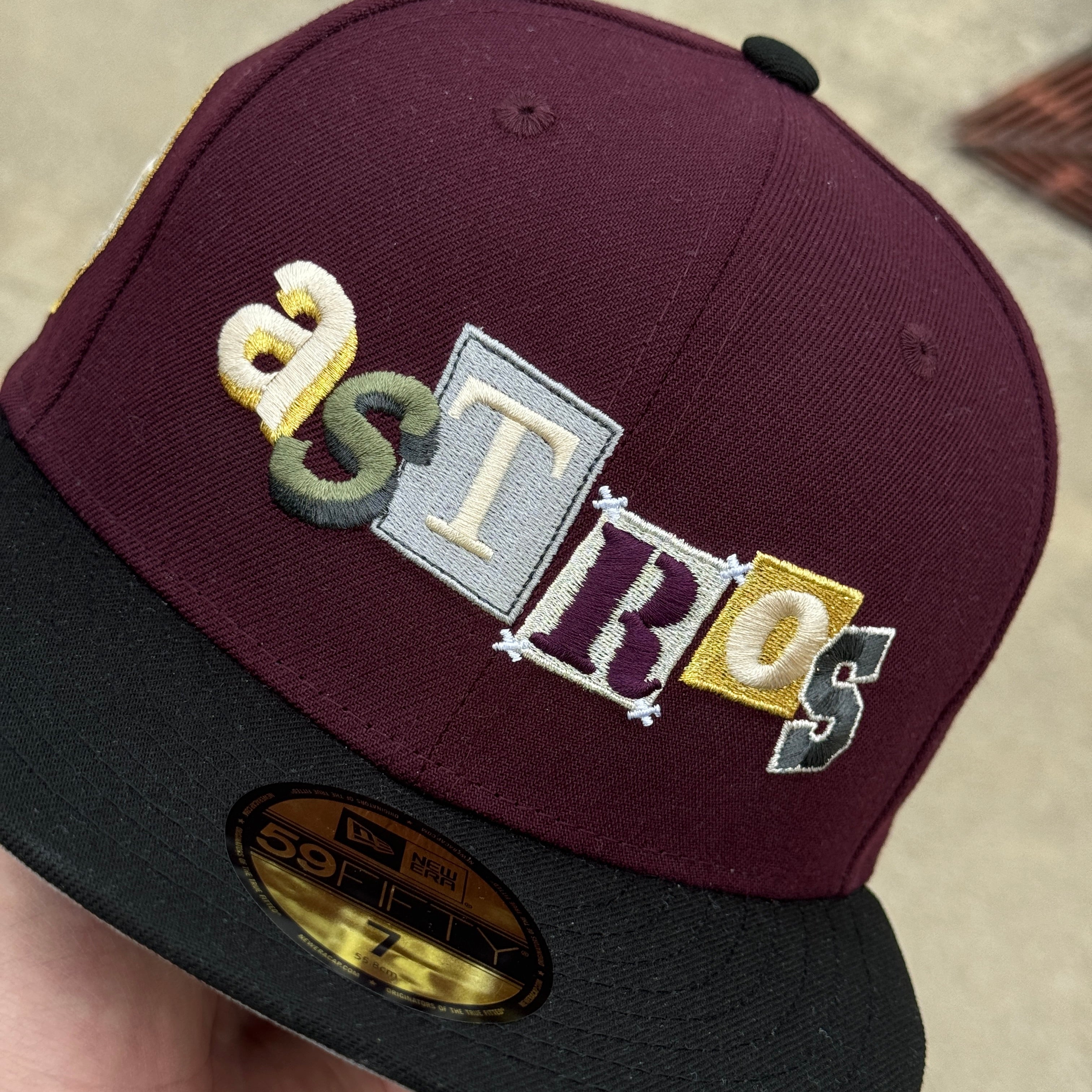 Burgundy Houston Astros Ransom 35 Great Years 59fifty New Era Fitted Cap Hat