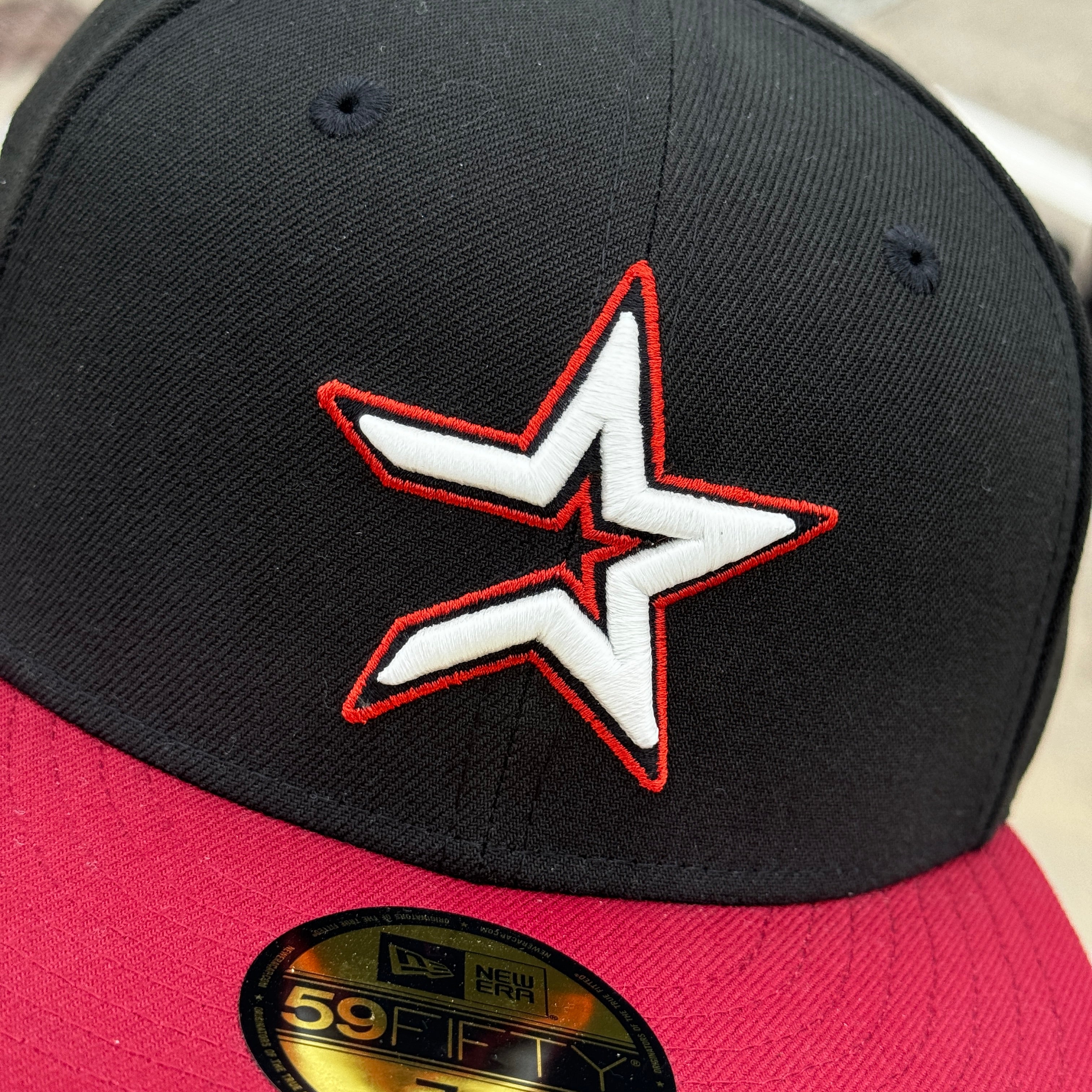 Red/black Astros factory 50th Anniversary 7 1/4 fitted