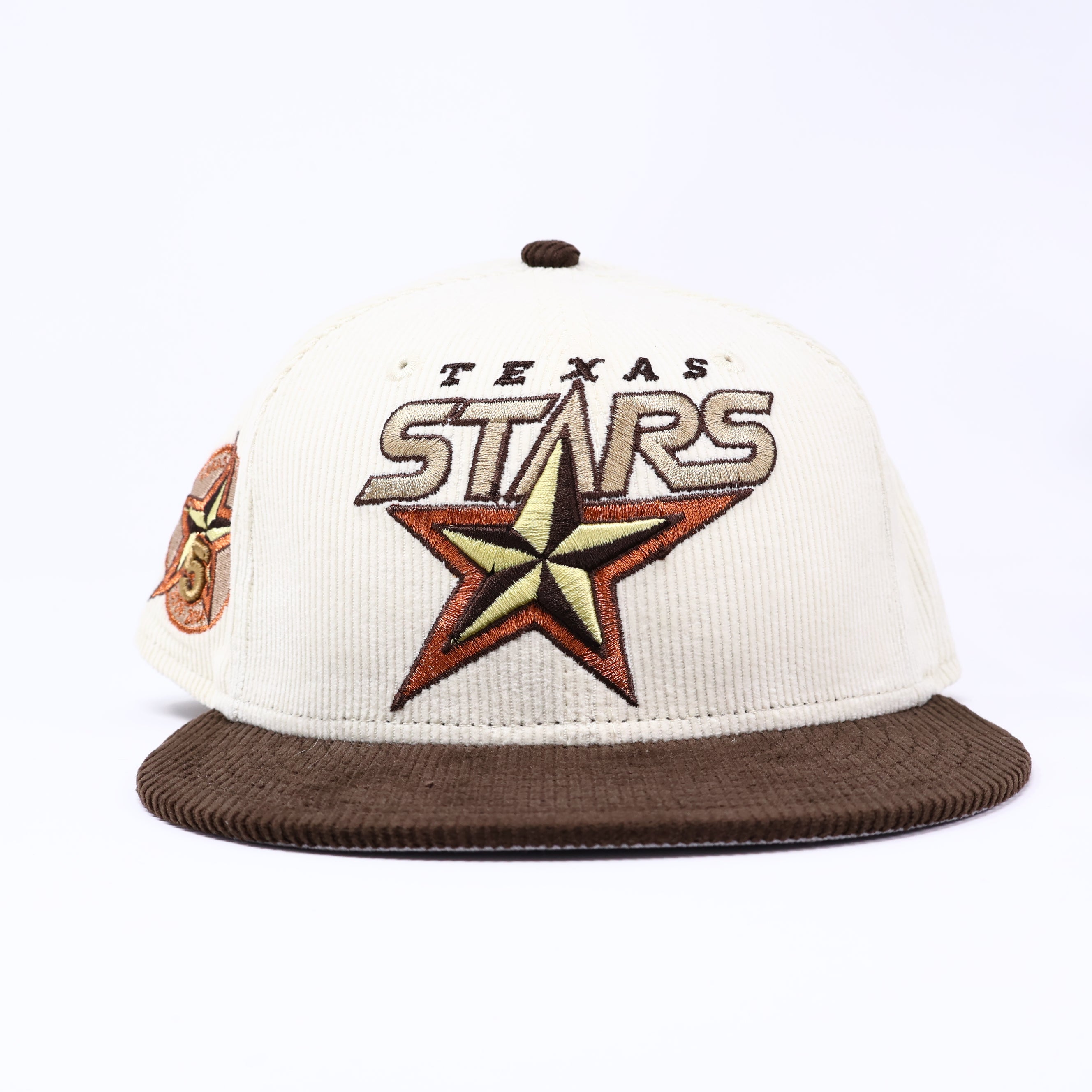 NWT 1/4 Chrome Dallas Texas Stars AHL Corduroy 59fifty New Era Fitted Hat Cap