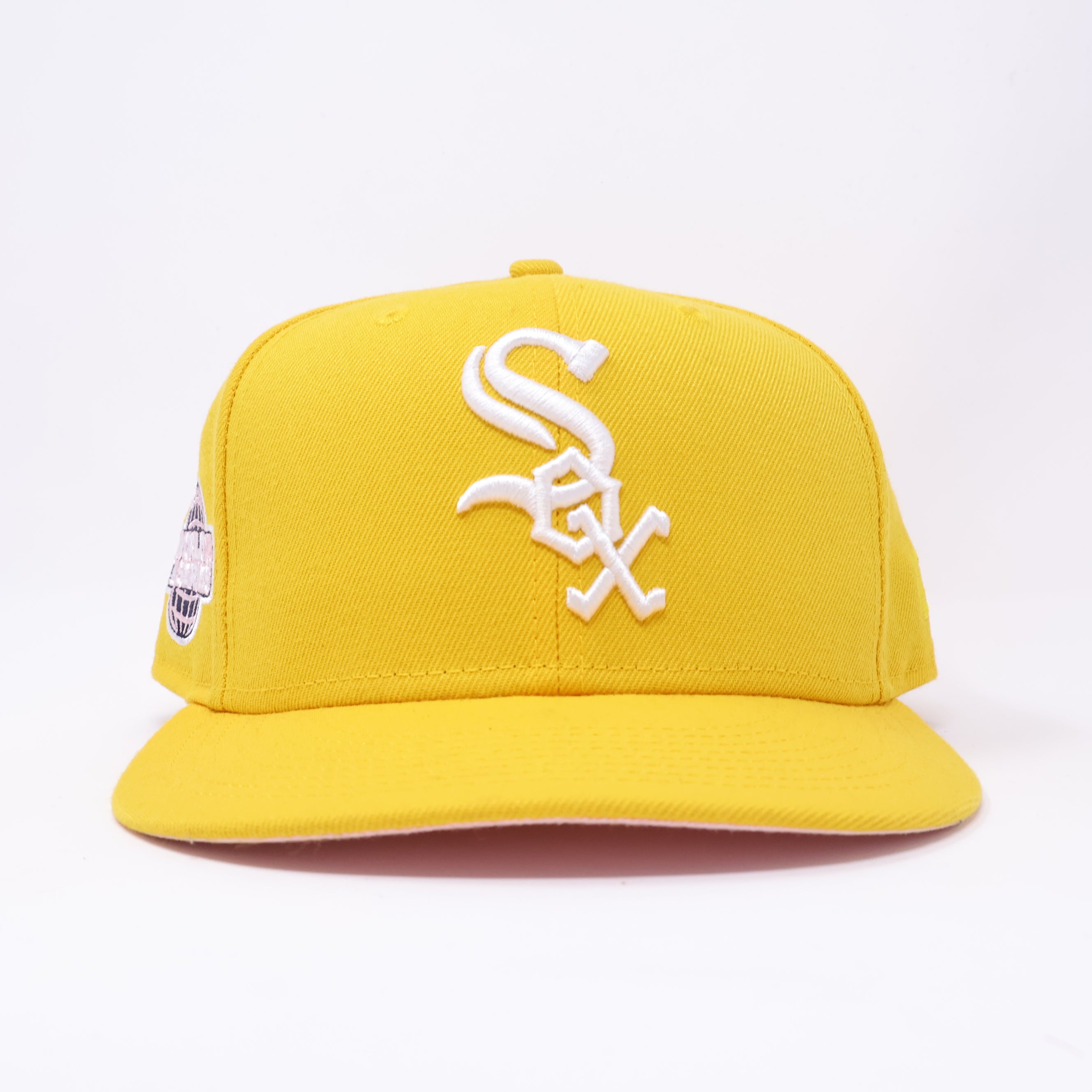 USED 3/8 Yellow Chicago White Sox 2005 World Series 59fifty New Era Fitted Hat Cap