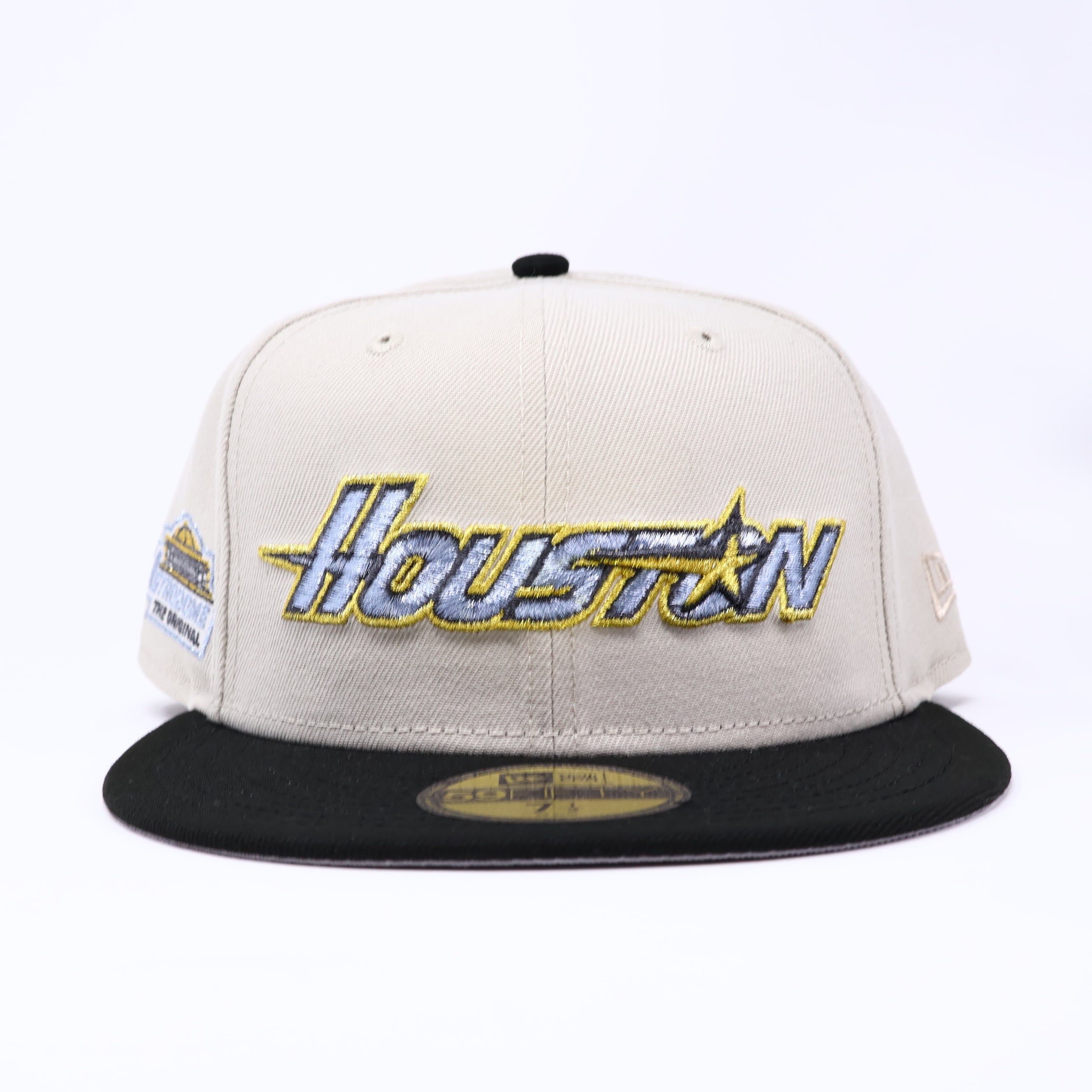NWT 1/2 Stone Houston Astros The Astrodome Field 59fifty New Era Fitted Hat Cap