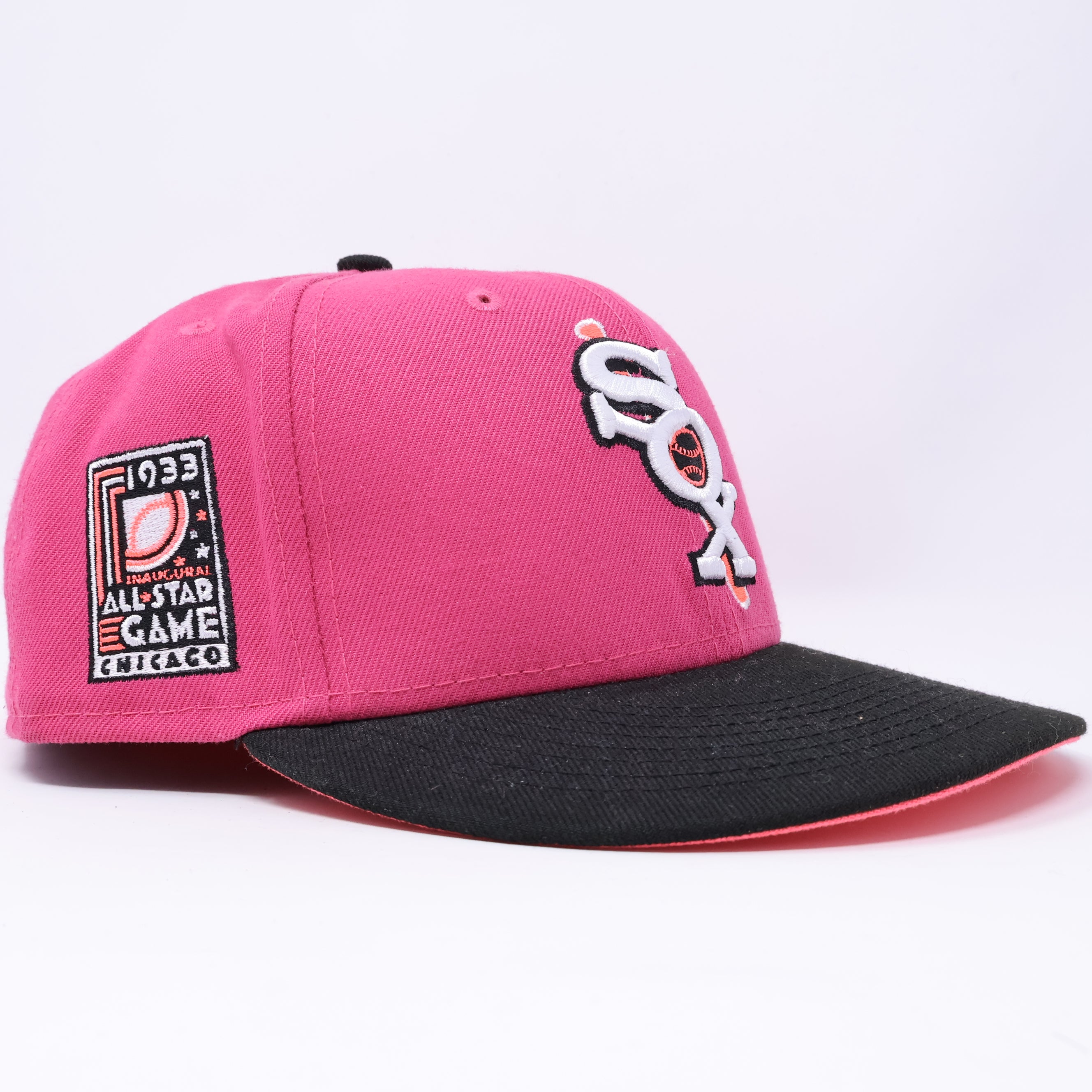 USED 3/8 Pink Chicago White Sox 1933 All-Star Game 59fifty New Era Fitted Hat Cap