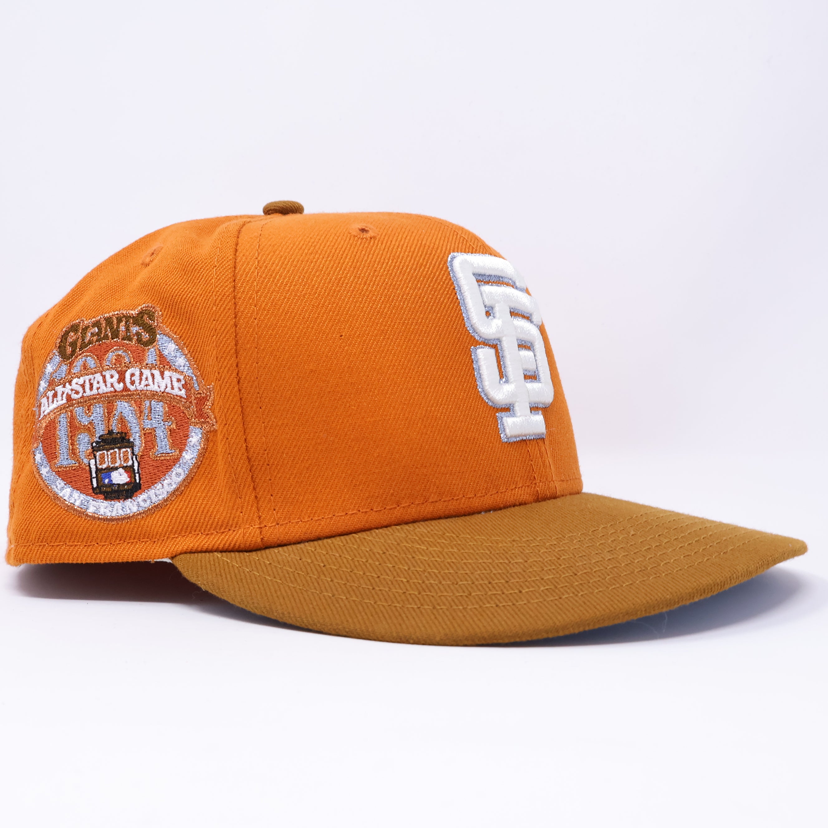 USED 3/8 Orange San Francisco Giants 1984 All-Star Game 59fifty New Era Fitted Hat Cap