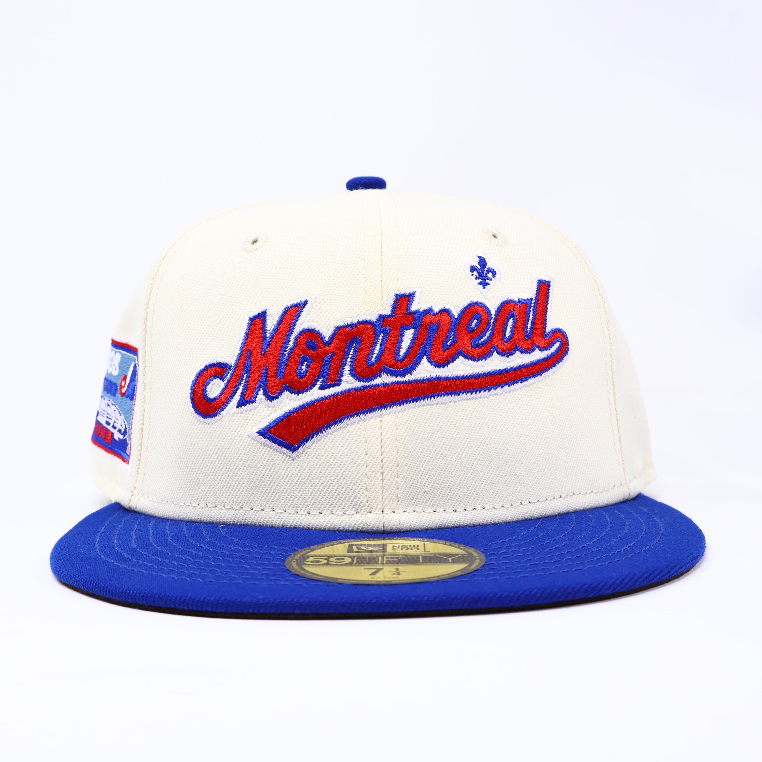 NWT 1/4 Chrome Montreal Expos Olympic Stadium 59fifty New Era Fitted Hat Cap