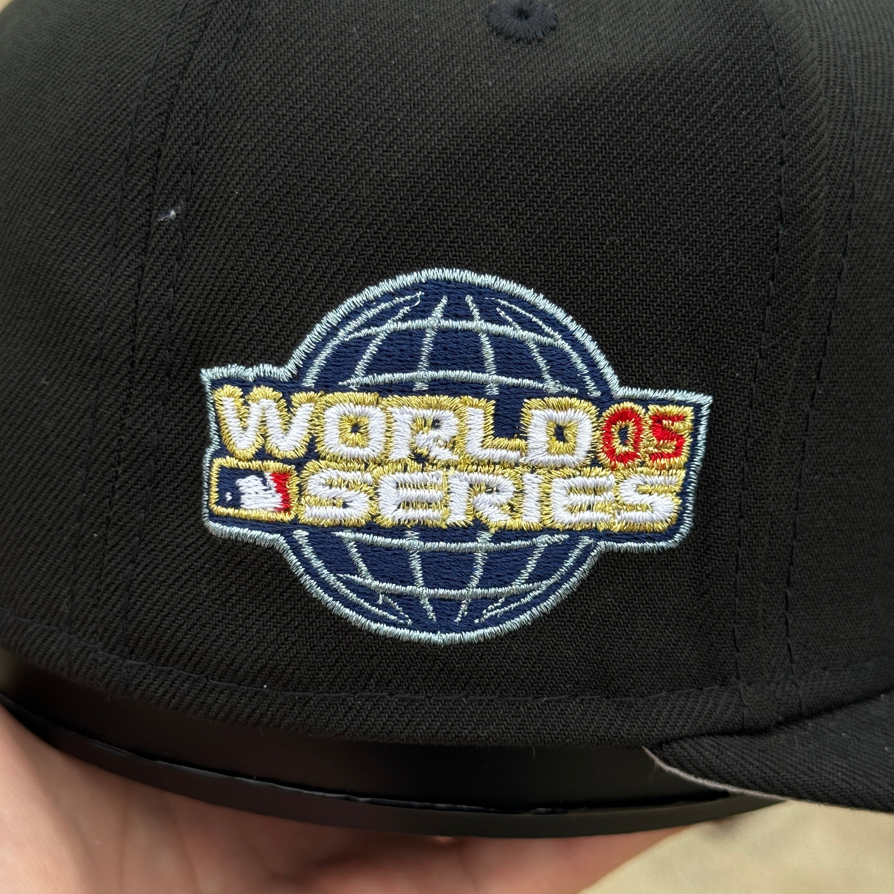 7 1/8 - Black Blue Houston Astros 2005 World Series Hatclub Exclusive newest Icy UV