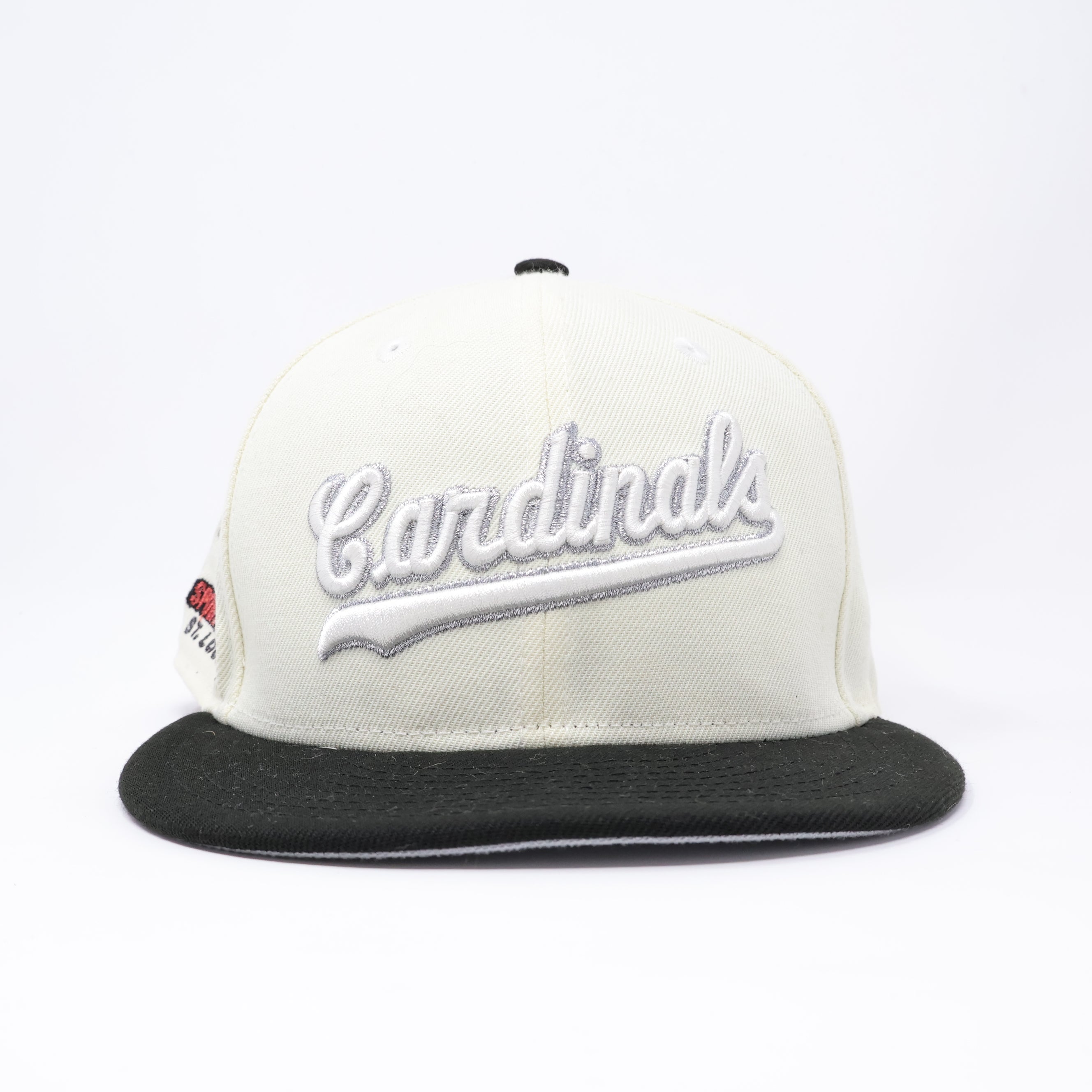 USED 1/4 Chrome St. Louis Cardinals Sportsman Park 59fifty New Era Fitted Hat Cap