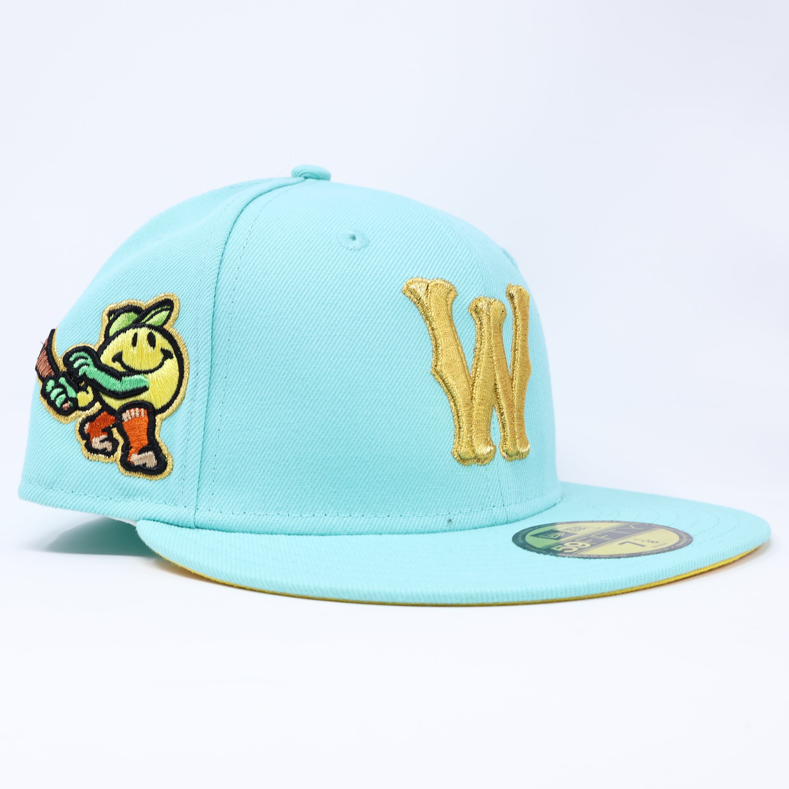 NWT 7 1/8 Blue Worcester Red Sox Minor League 59fifty New Era Fitted Hat Cap