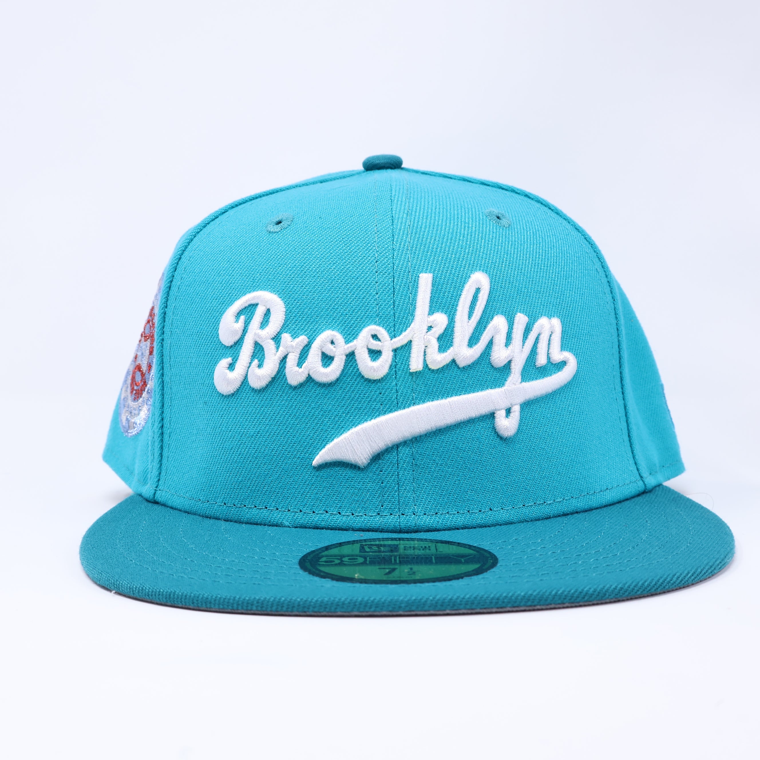 NWT 1/2 Teal Brooklyn Dodgers 1942 All Star Game 59fifty New Era Fitted Hat Cap
