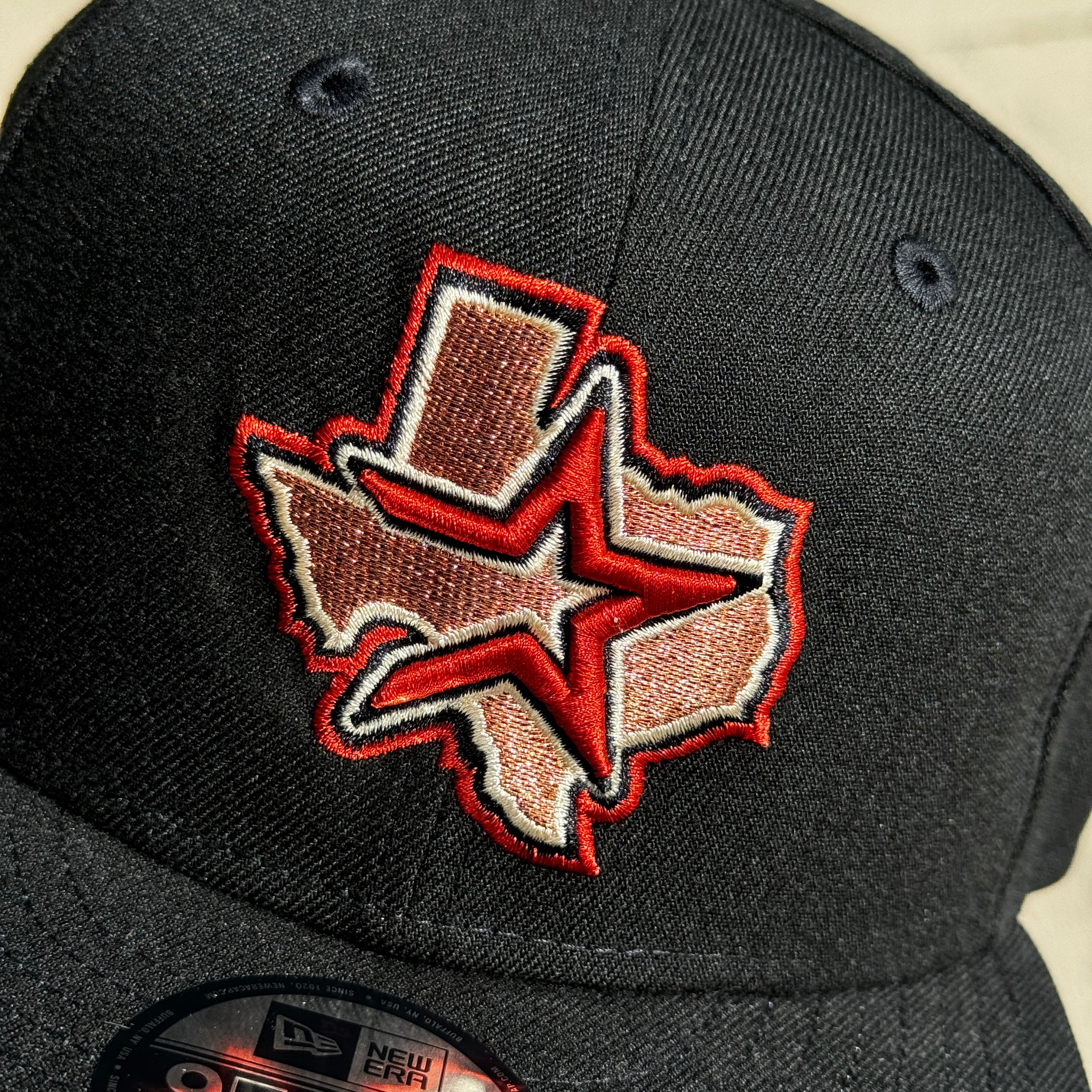 Black Houston Astros 50 Years 9fifty Snapback New Era Cap Hat Dad Sun Adjustable