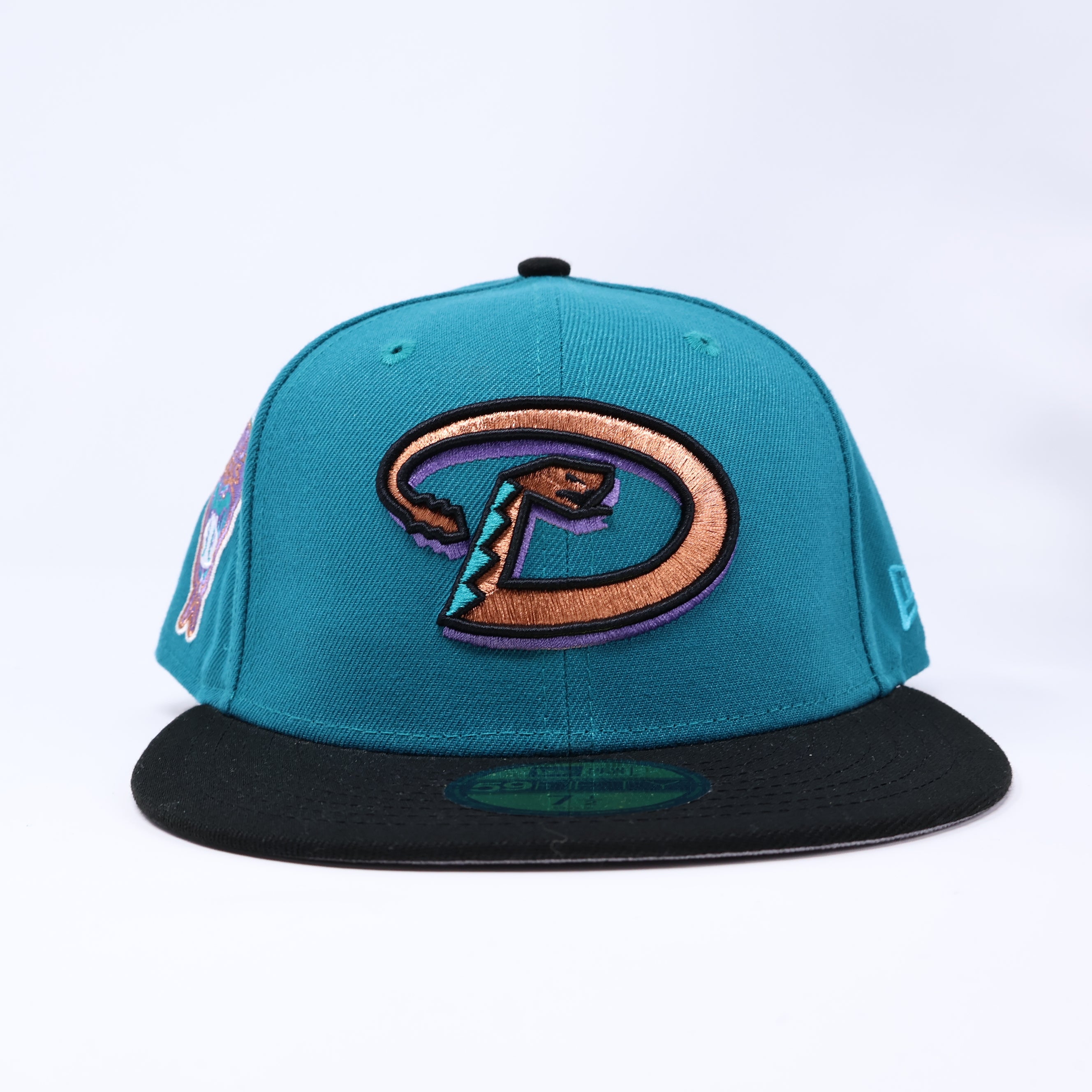 NEW 1/2 Teal Arizona Diamondbacks 1998 Inaugural Hatclub 59fifty New Era Fitted Hat Cap