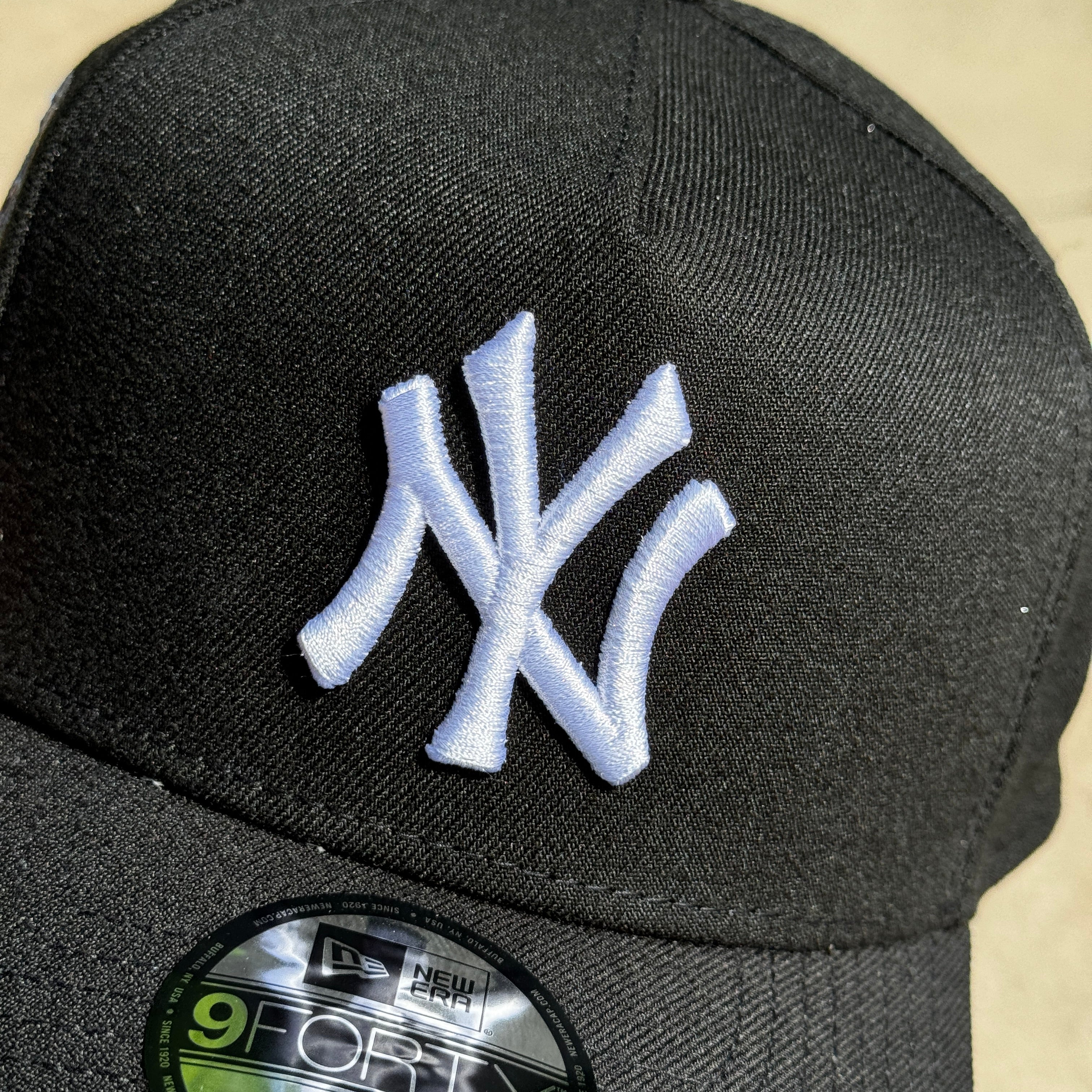 Black New York Yankees Subway Series Adjustable 9Forty A-Frame New Era Cap Hat Dad
