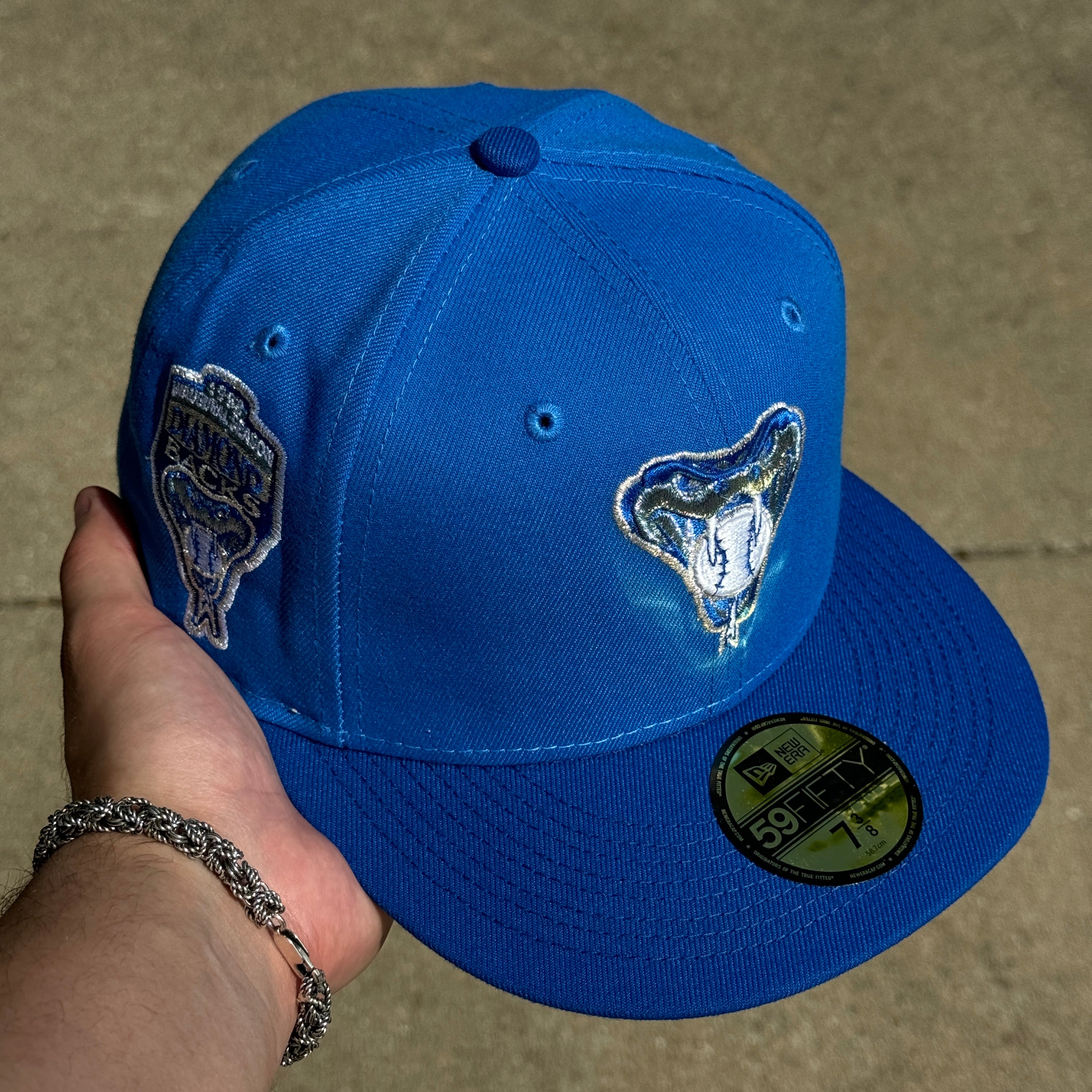 NEW Icy Blue Arizona Diamondbacks 1998 Inaugural Season 59fifty New Era Fitted Cap Hat