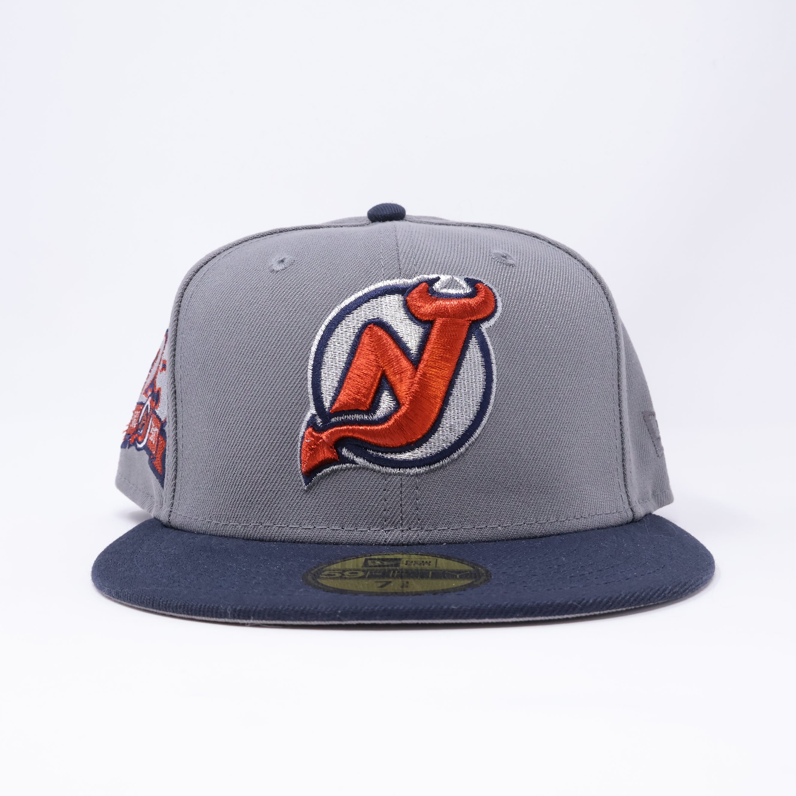 NWT 3/8 Gray New Jersey Devils 25th Anniversary 59fifty New Era Fitted Hat Cap