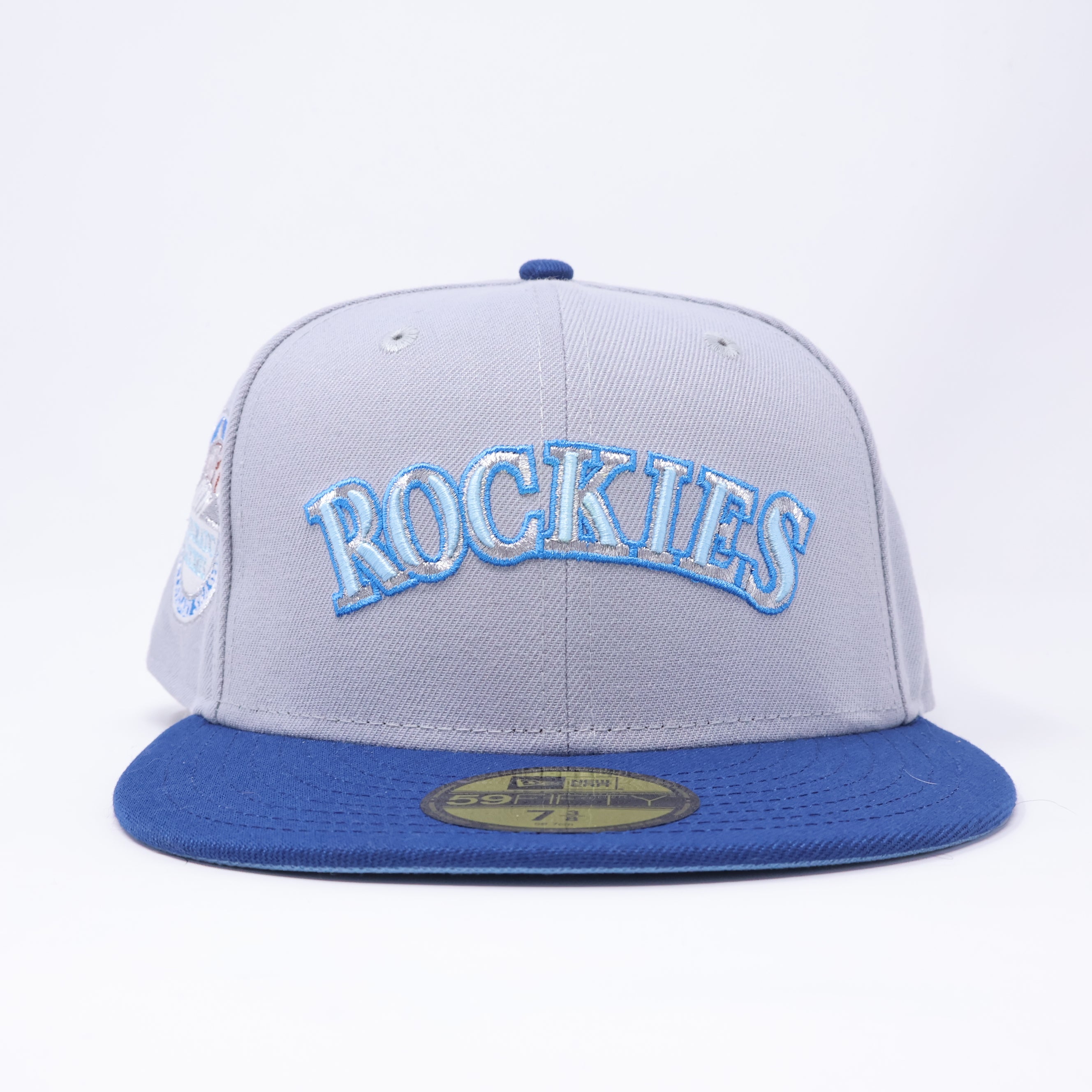 NWT 3/8 Gray Colorado Rockies 10 Years 59fifty New Era Fitted Hat Cap