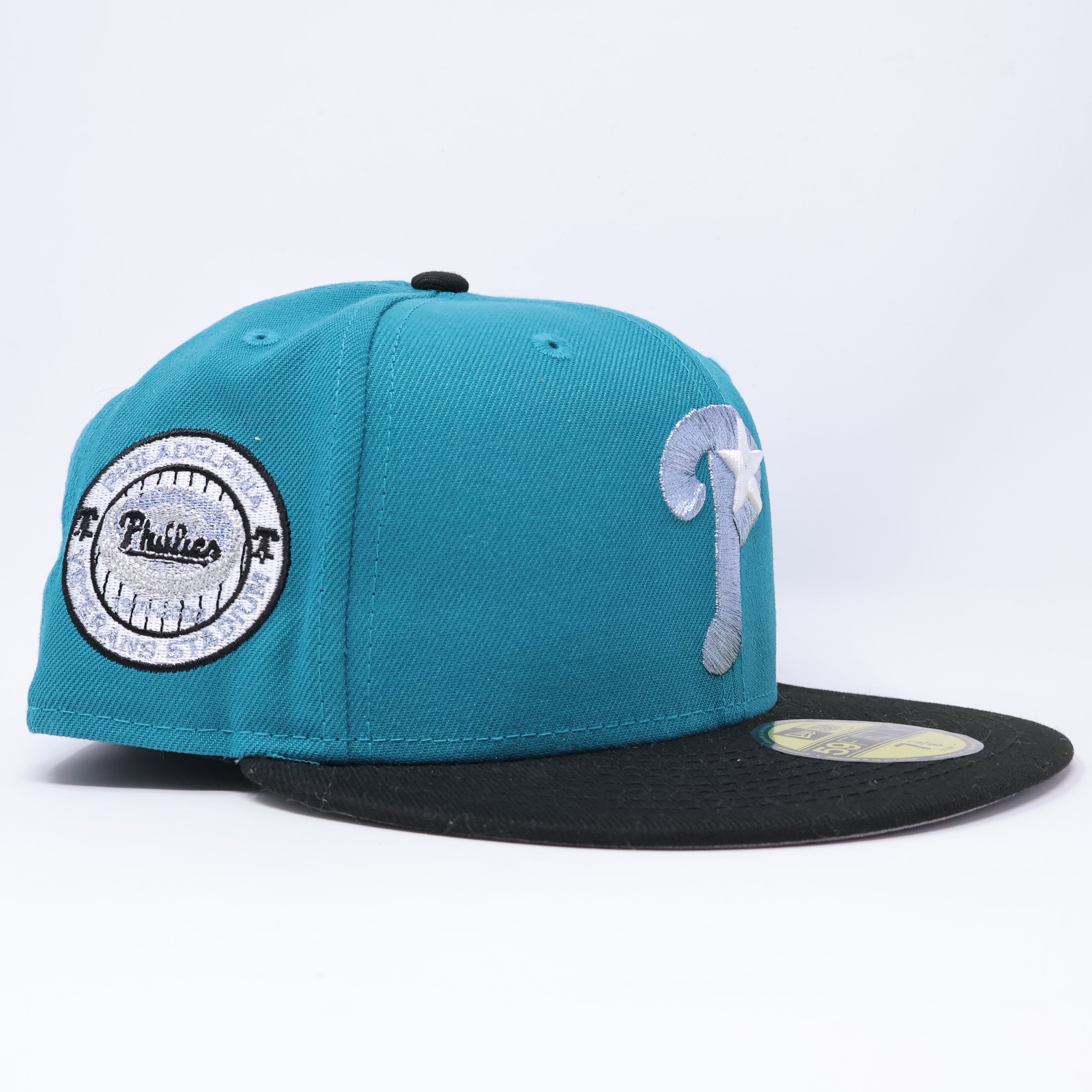 NWT 3/8 Turquoise Philadelphia Phillies Veteran Stadium 59fifty New Era Fitted Hat Cap
