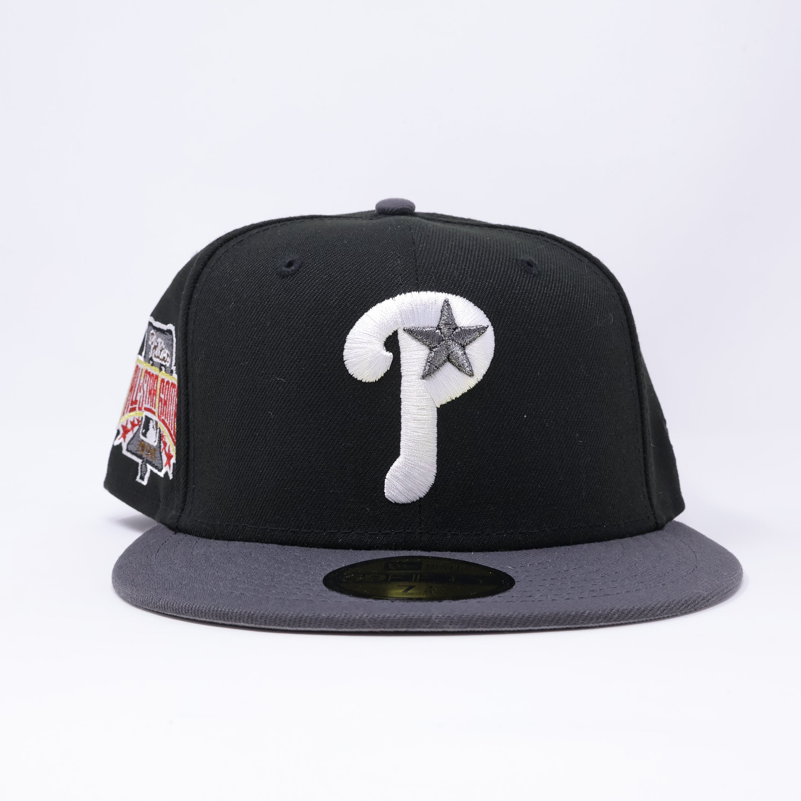 NWT 3/8 Black Philadelphia Phillies 1996 All-Star Game 59fifty New Era Fitted Hat Cap
