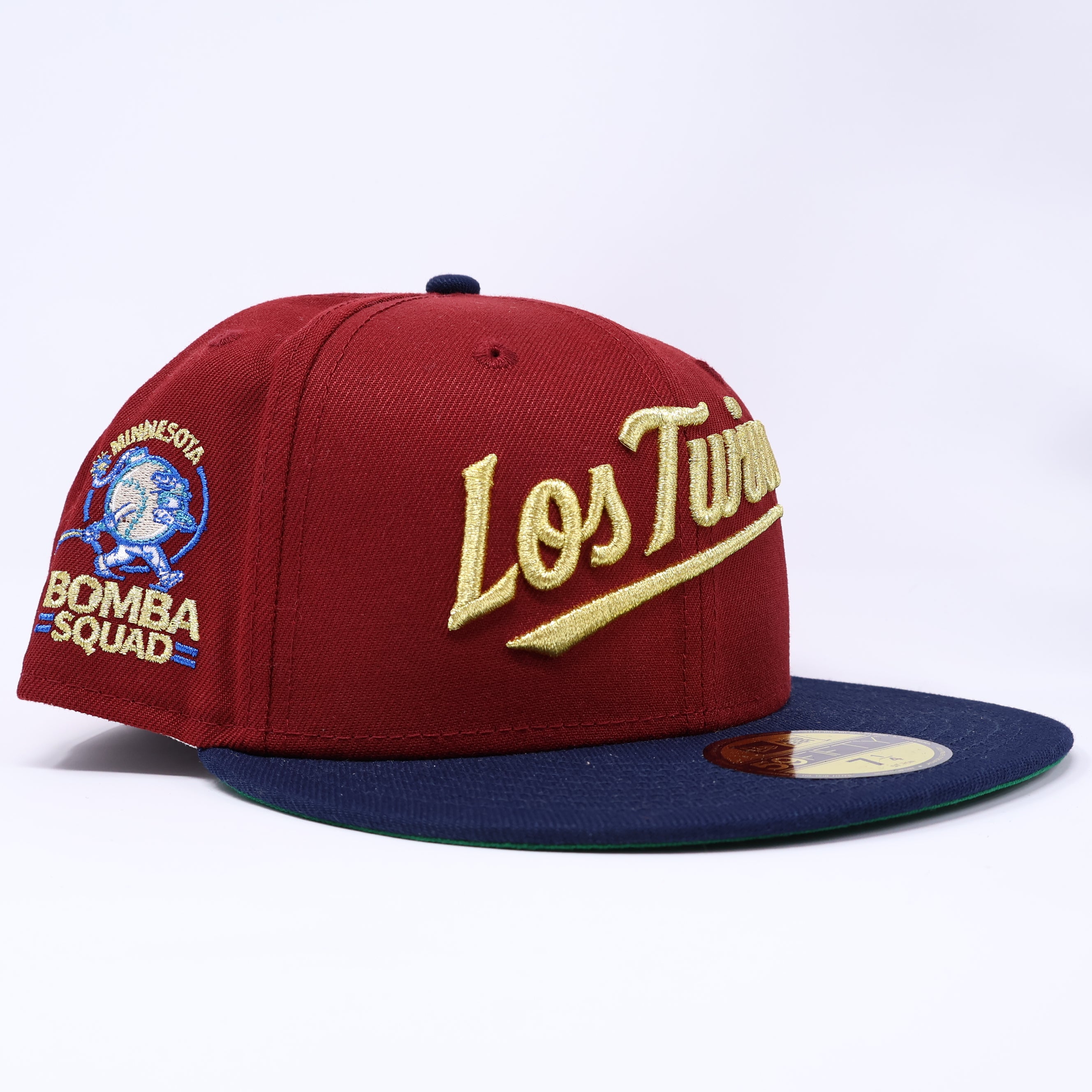 NWT 1/4 Maroon Minnesota Twins Bomba Squad 59fifty New Era Fitted Hat Cap