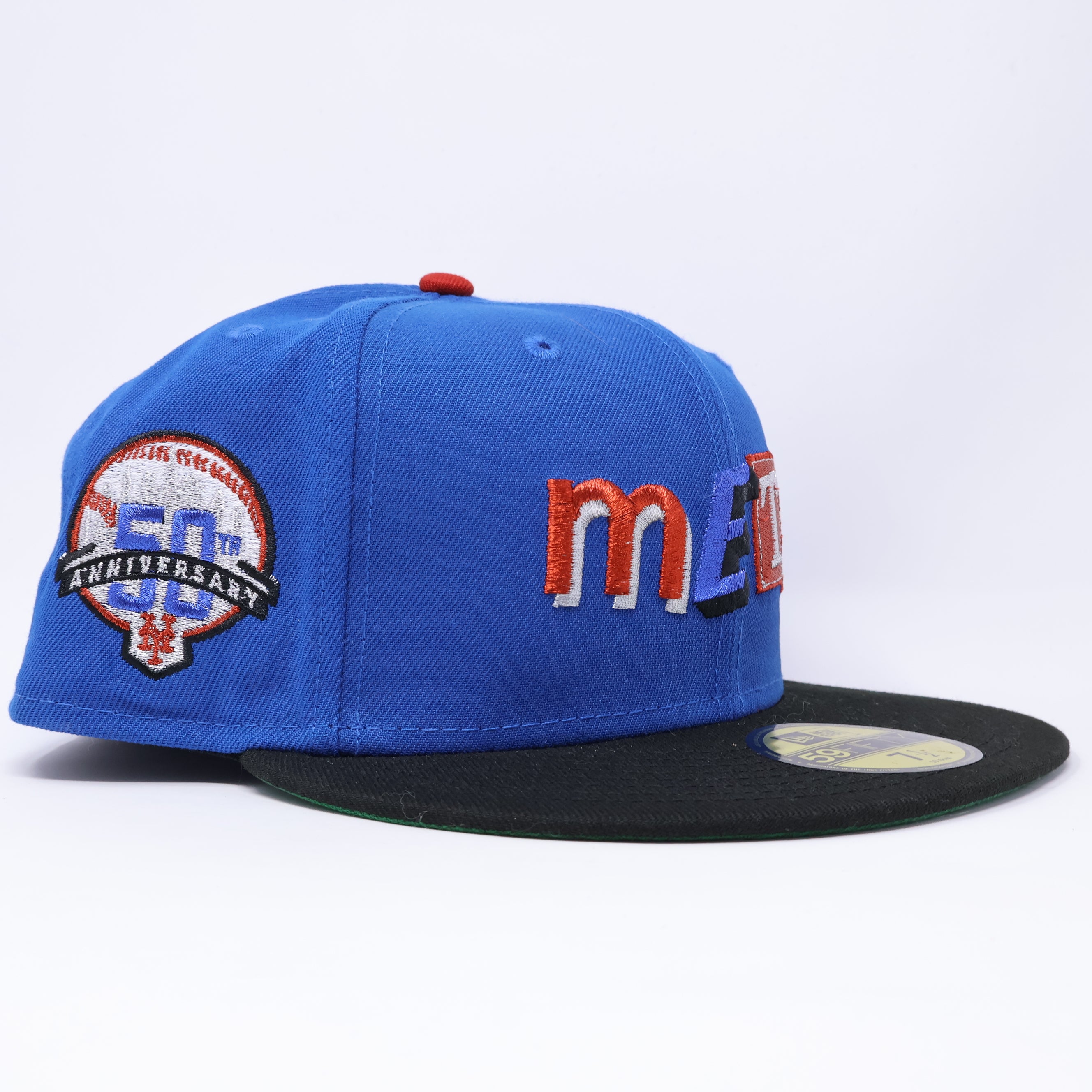 NWT 1/2 Blue New York Mets 50th Anniversary 59fifty New Era Fitted Hat Cap
