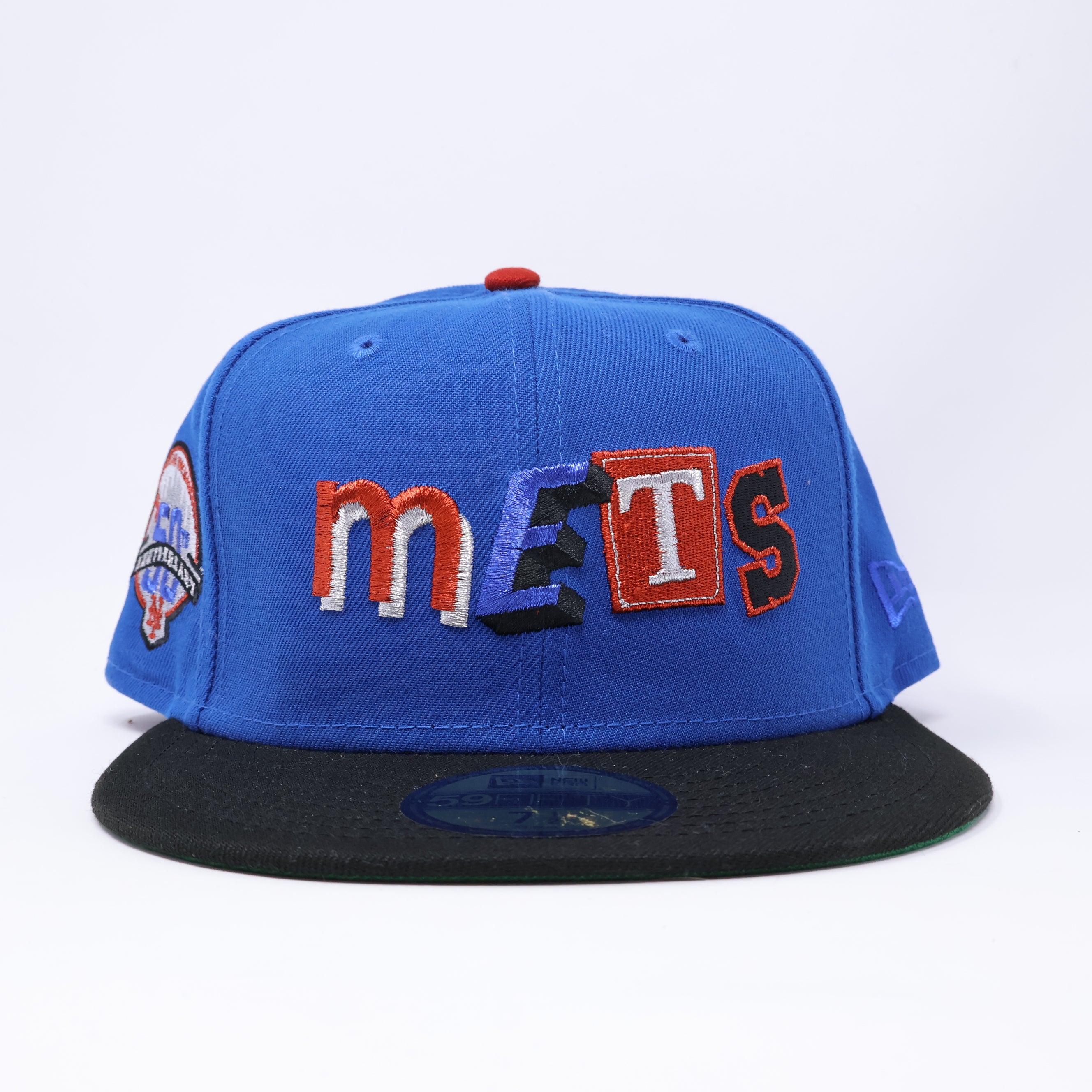 NWT 1/2 Blue New York Mets 50th Anniversary 59fifty New Era Fitted Hat Cap