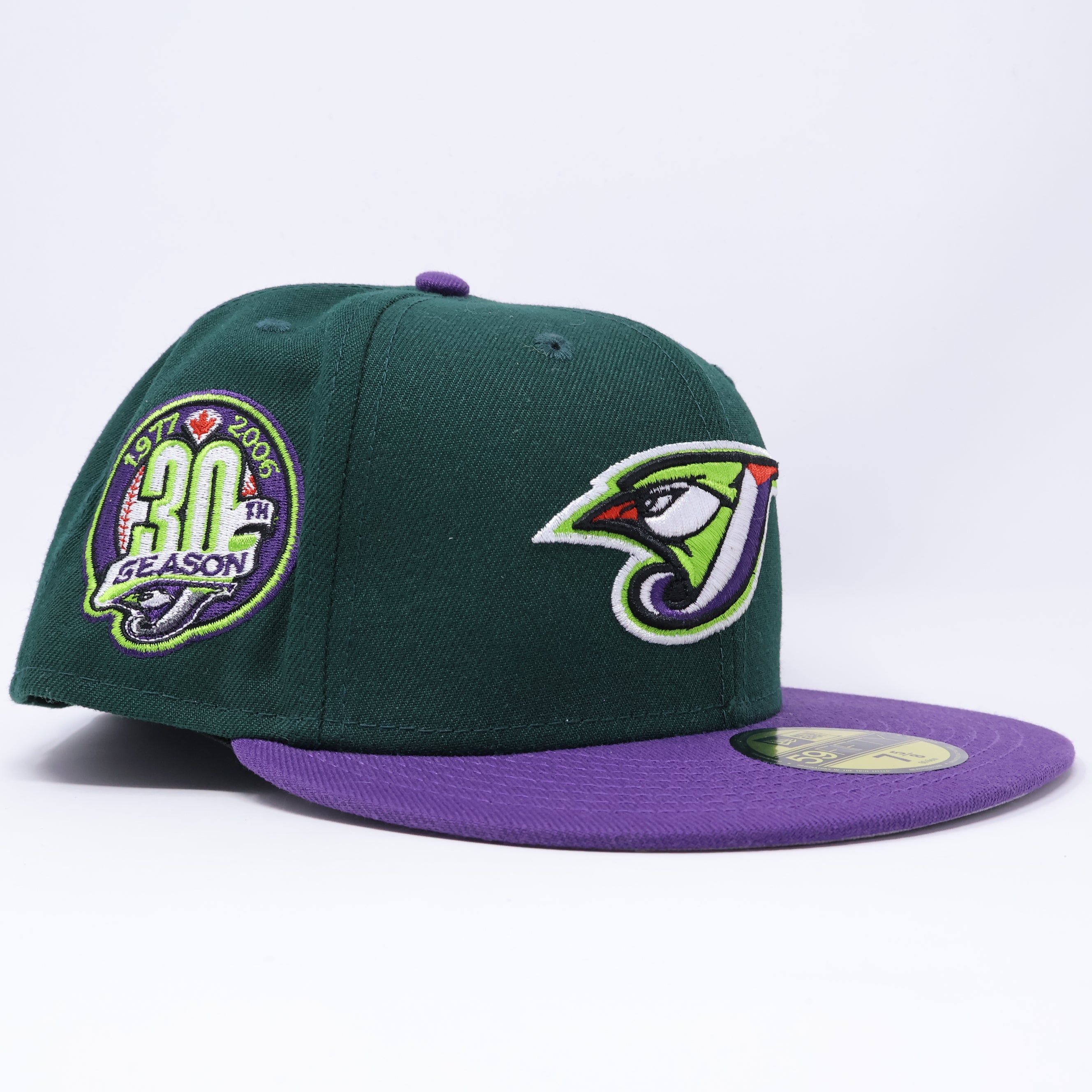 NWT 5/8 Green Toronto Blue Jays 30th Season 59fifty New Era Fitted Hat Cap