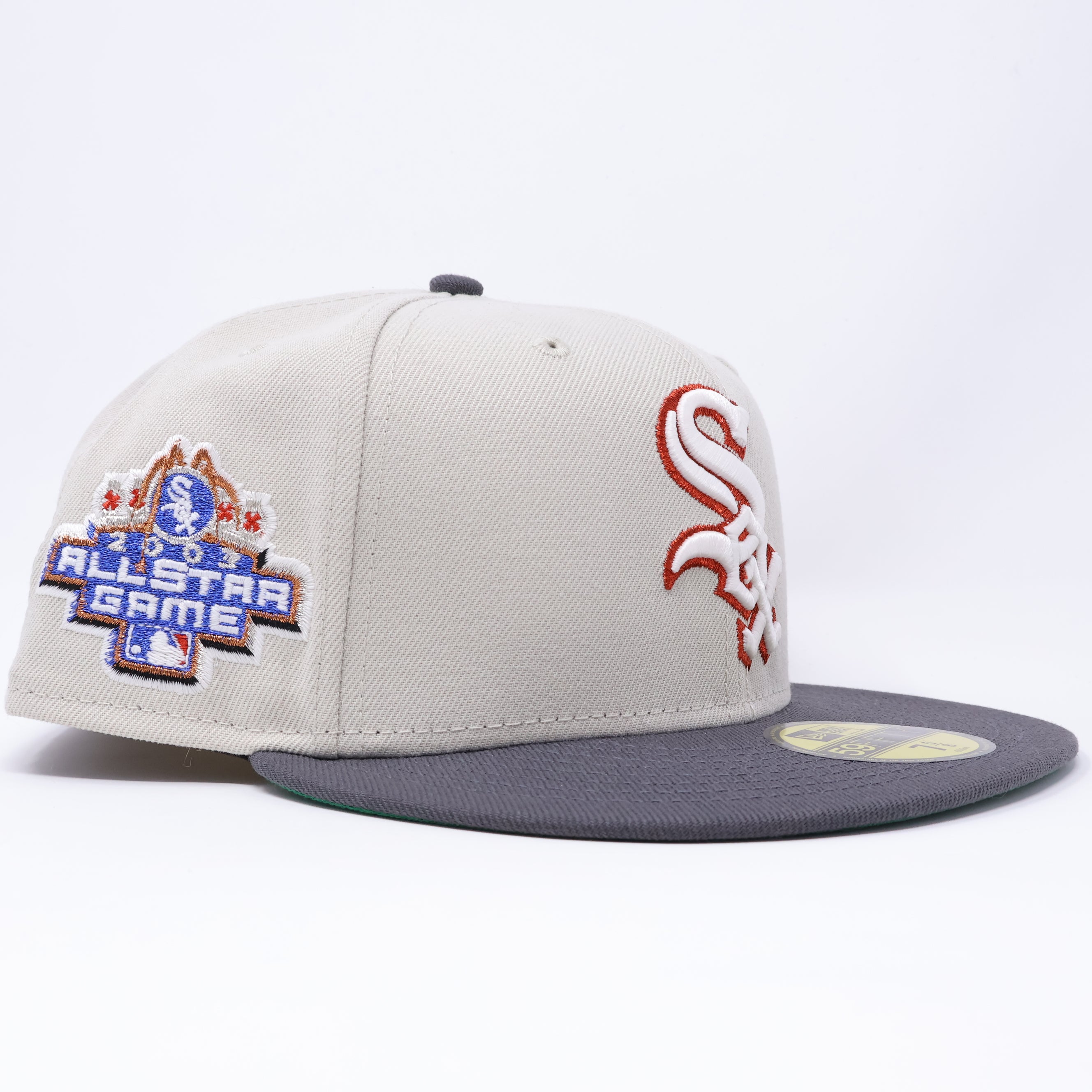 NWT 5/8 Stone Chicago White Sox 2003 All-Star Game 59fifty New Era Fitted Hat Cap
