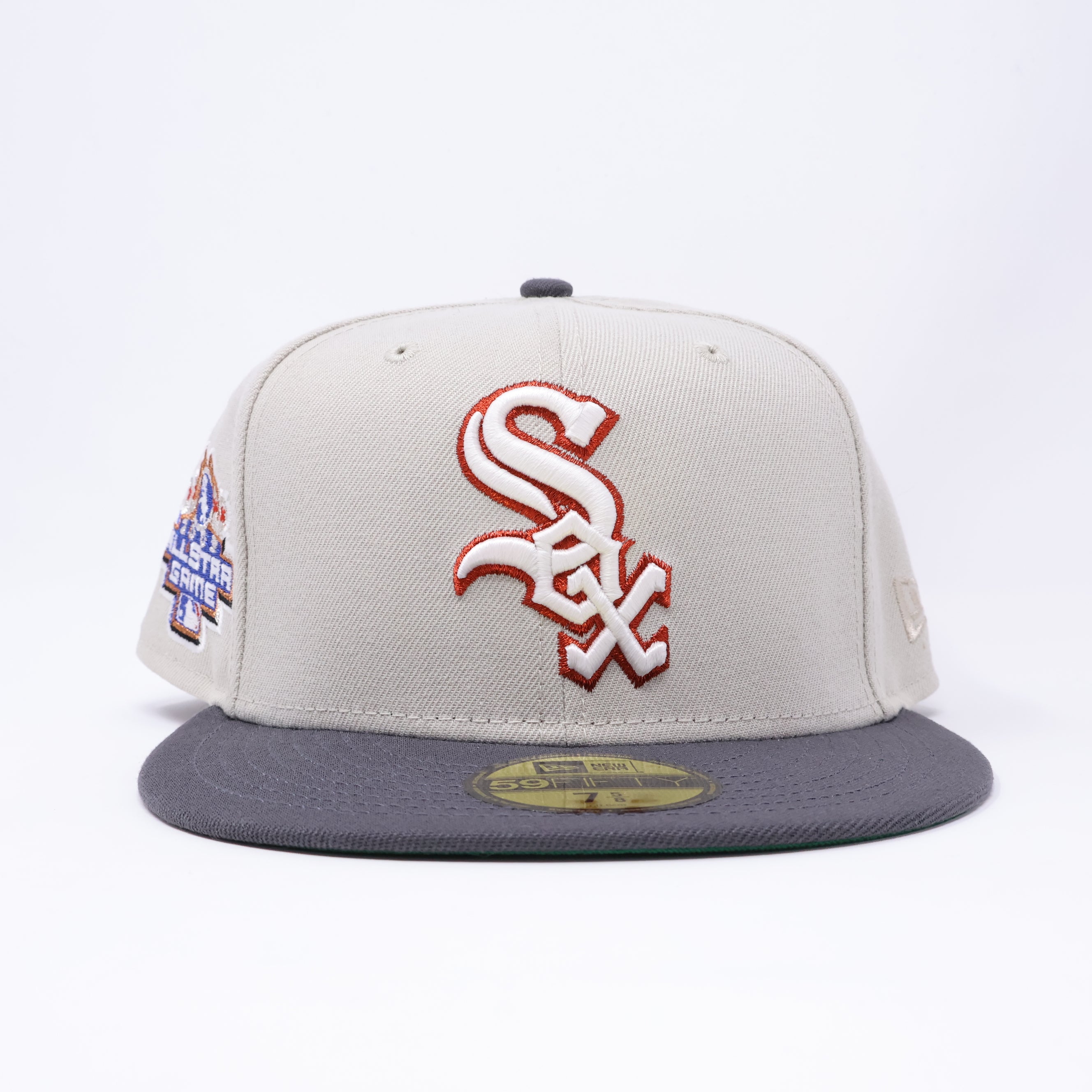 NWT 5/8 Stone Chicago White Sox 2003 All-Star Game 59fifty New Era Fitted Hat Cap