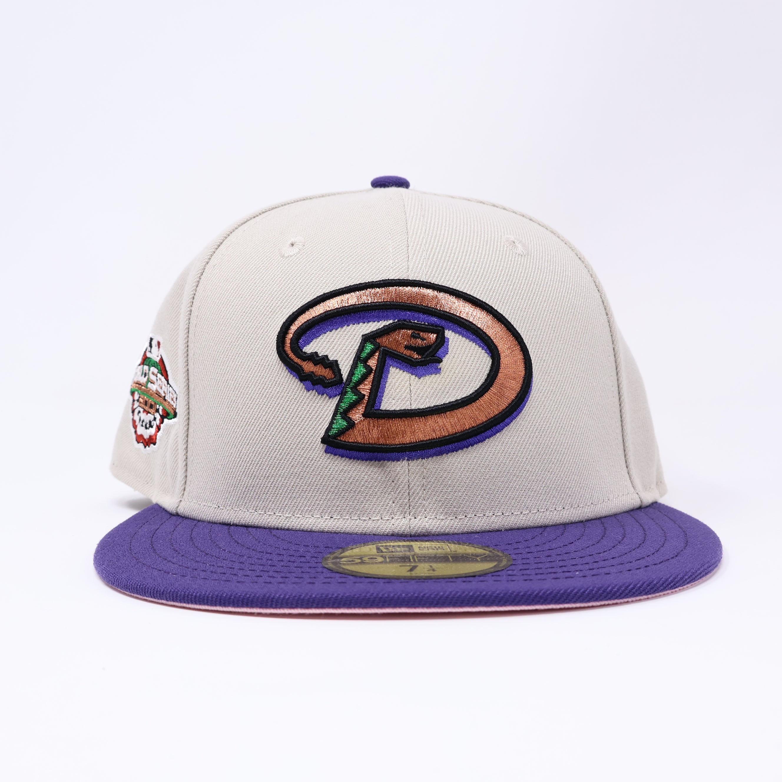 NWT 1/4 Stone Arizona Diamondbacks 2001 World Series 59fifty New Era Fitted Hat Cap