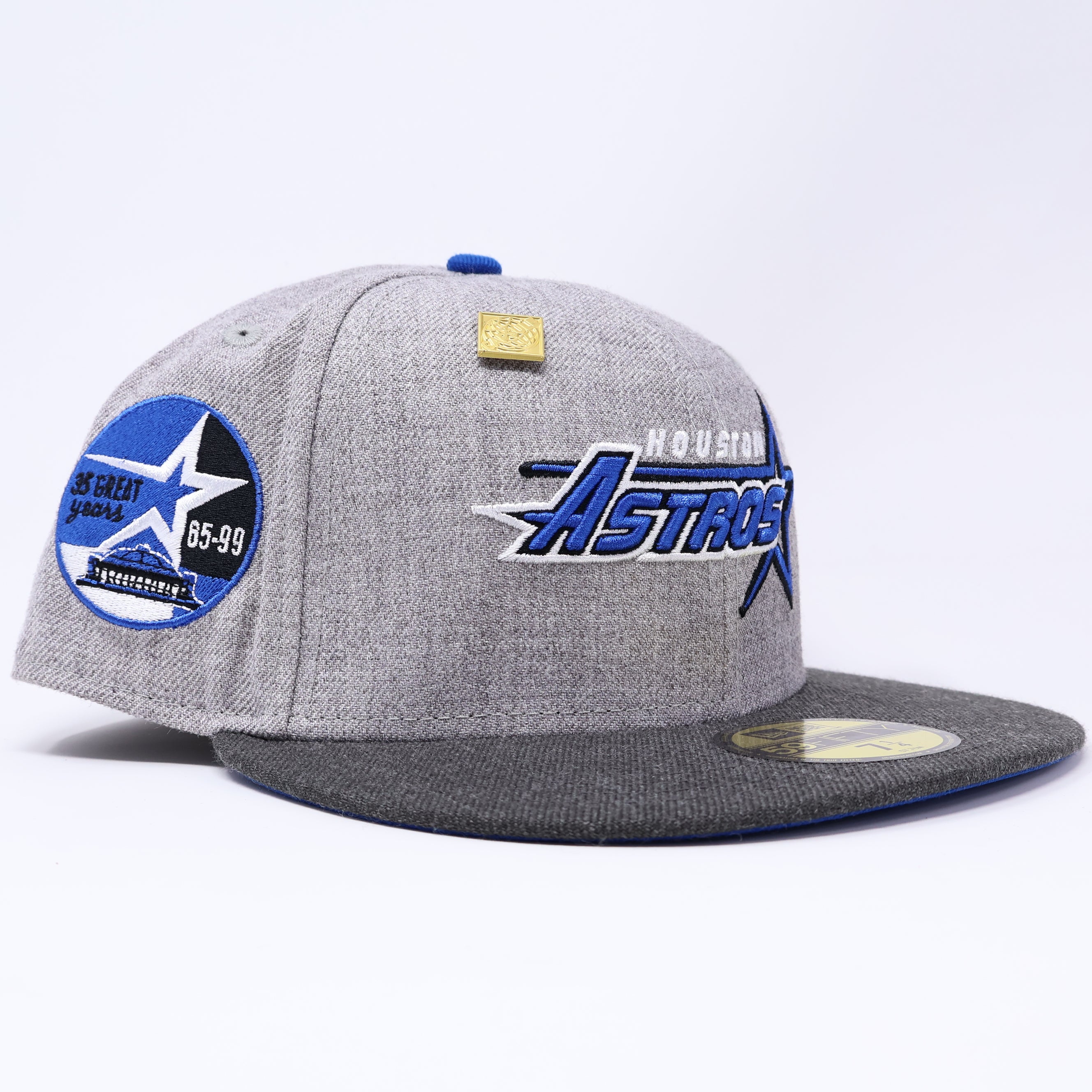 NWT Gray Houston Astros 35 Great Years 59fifty New Era Fitted Hat Cap