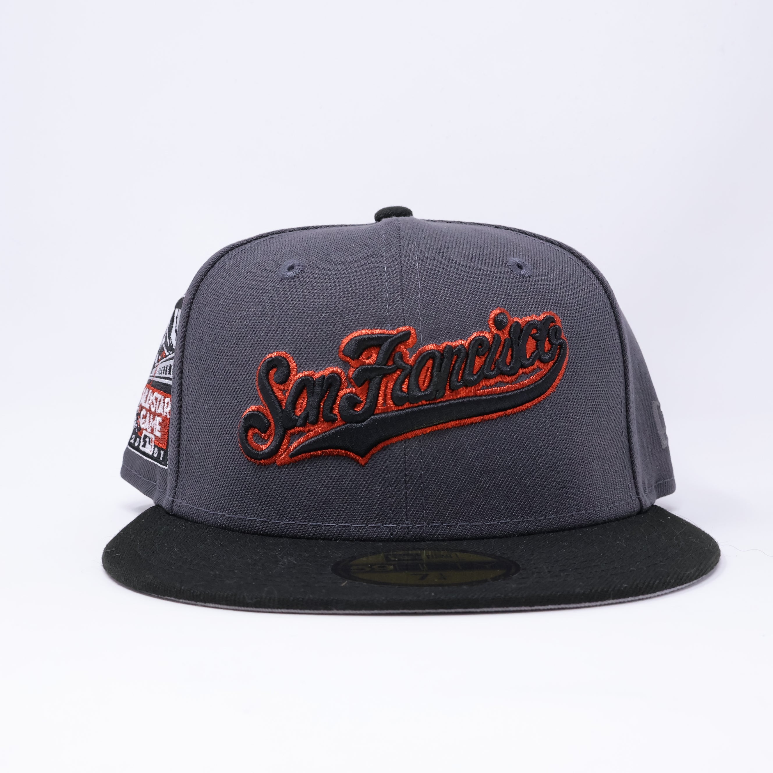 NWT 1/4 Gray San Francisco Giants 2007 All-Star Game 59fifty New Era Fitted Hat Cap