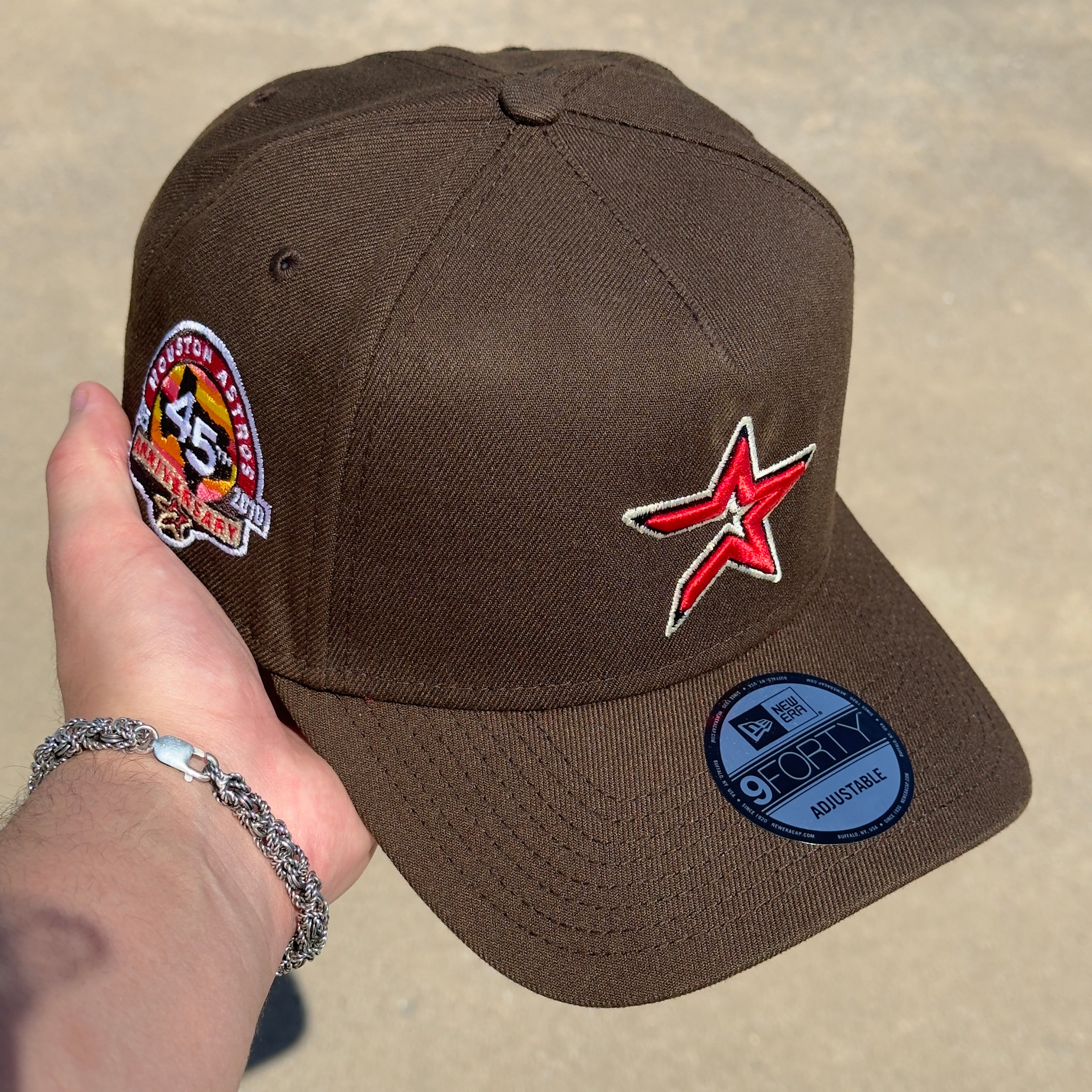 NEW Brown Houston Astros New Era 9Forty Adjustable One Size A-Frame