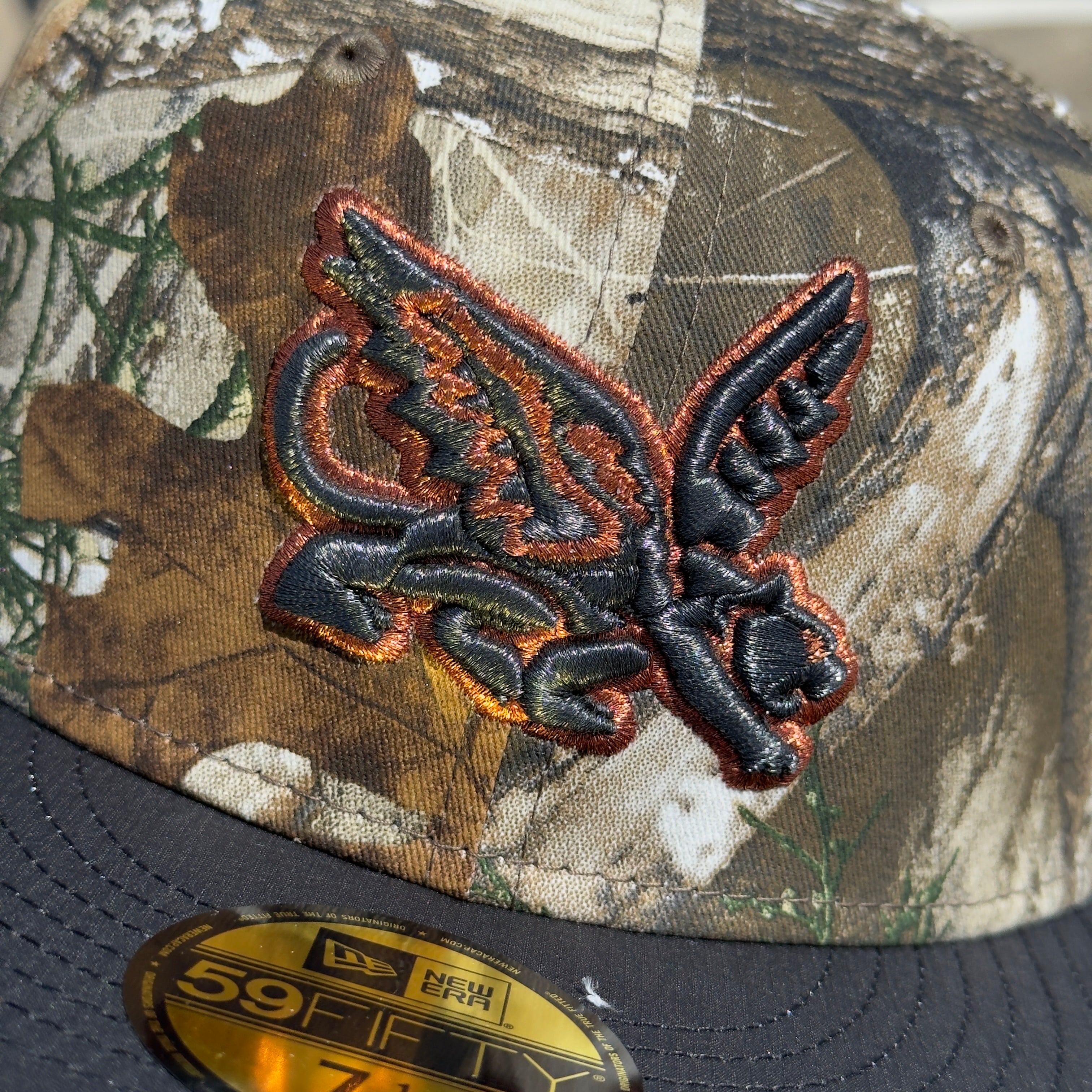 Camo Realtree Texas Rangers Peagle 2023 Champions 59fifty New Era Fitted Cap Hat