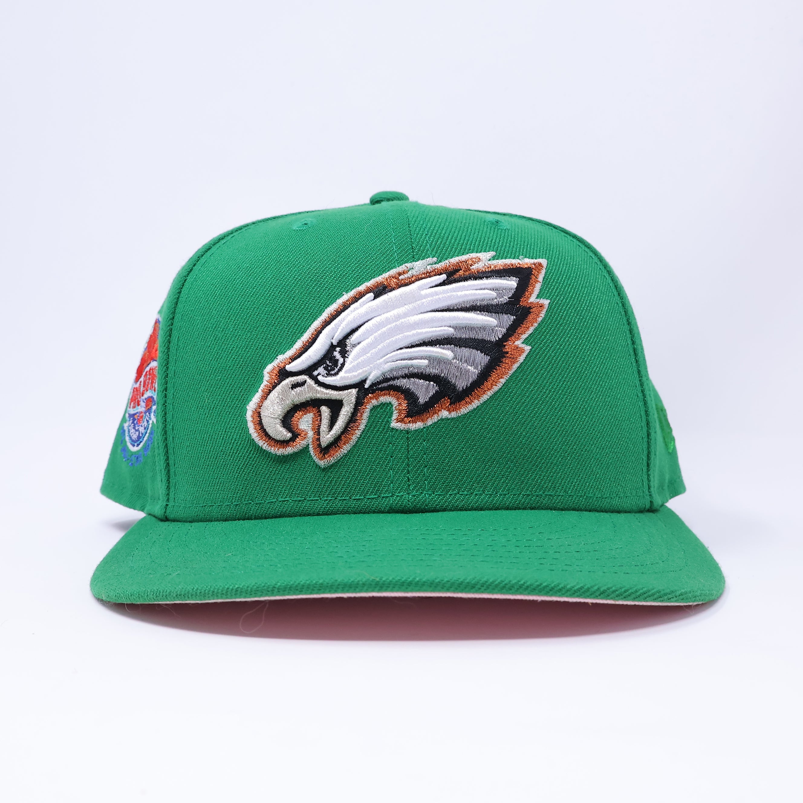 USED 3/8 Green Philadelphia Eagles Pro Bowl 59fifty New Era Fitted Hat Cap