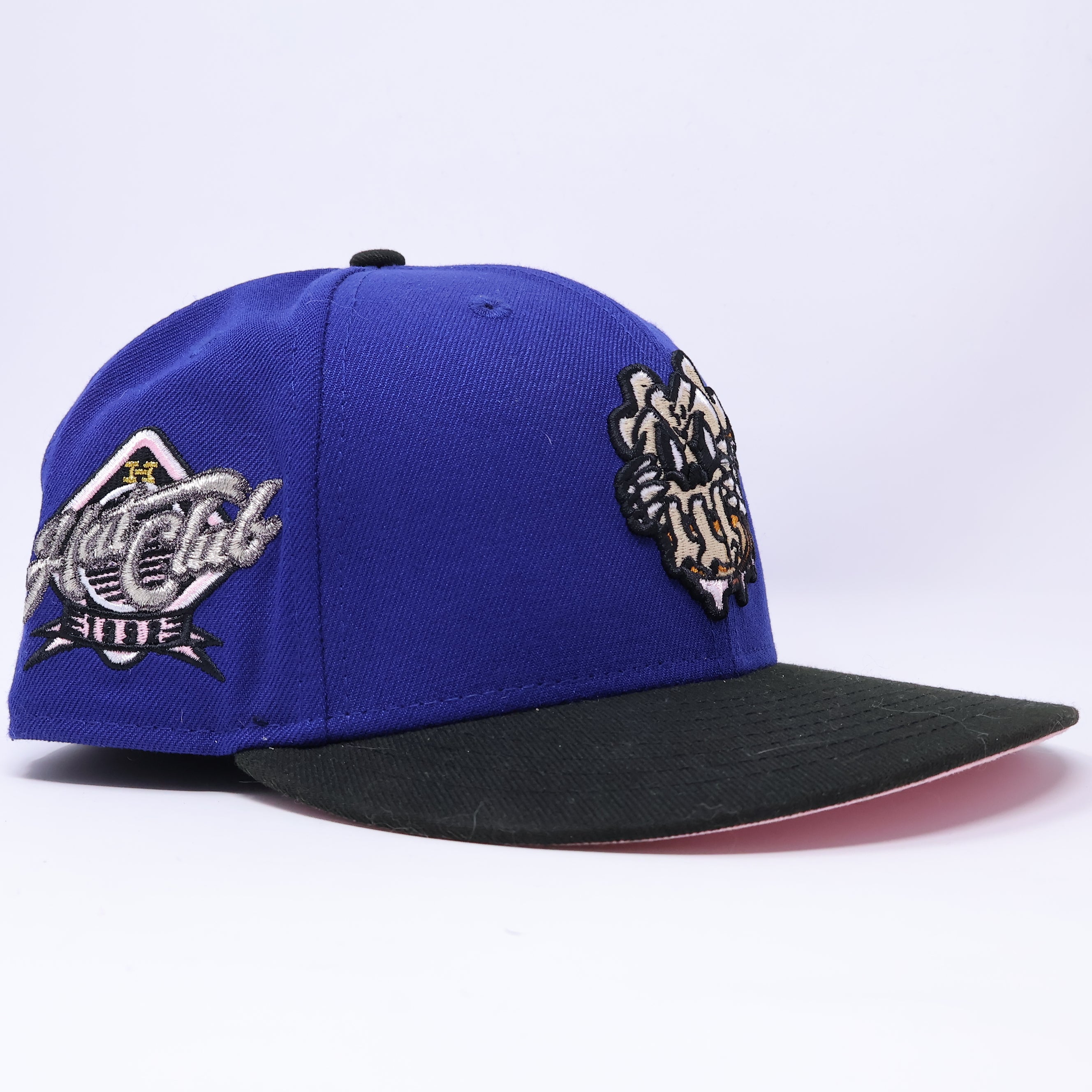 USED 1/4 Navy Hat Club Exclusive 59fifty New Era Fitted Hat Cap
