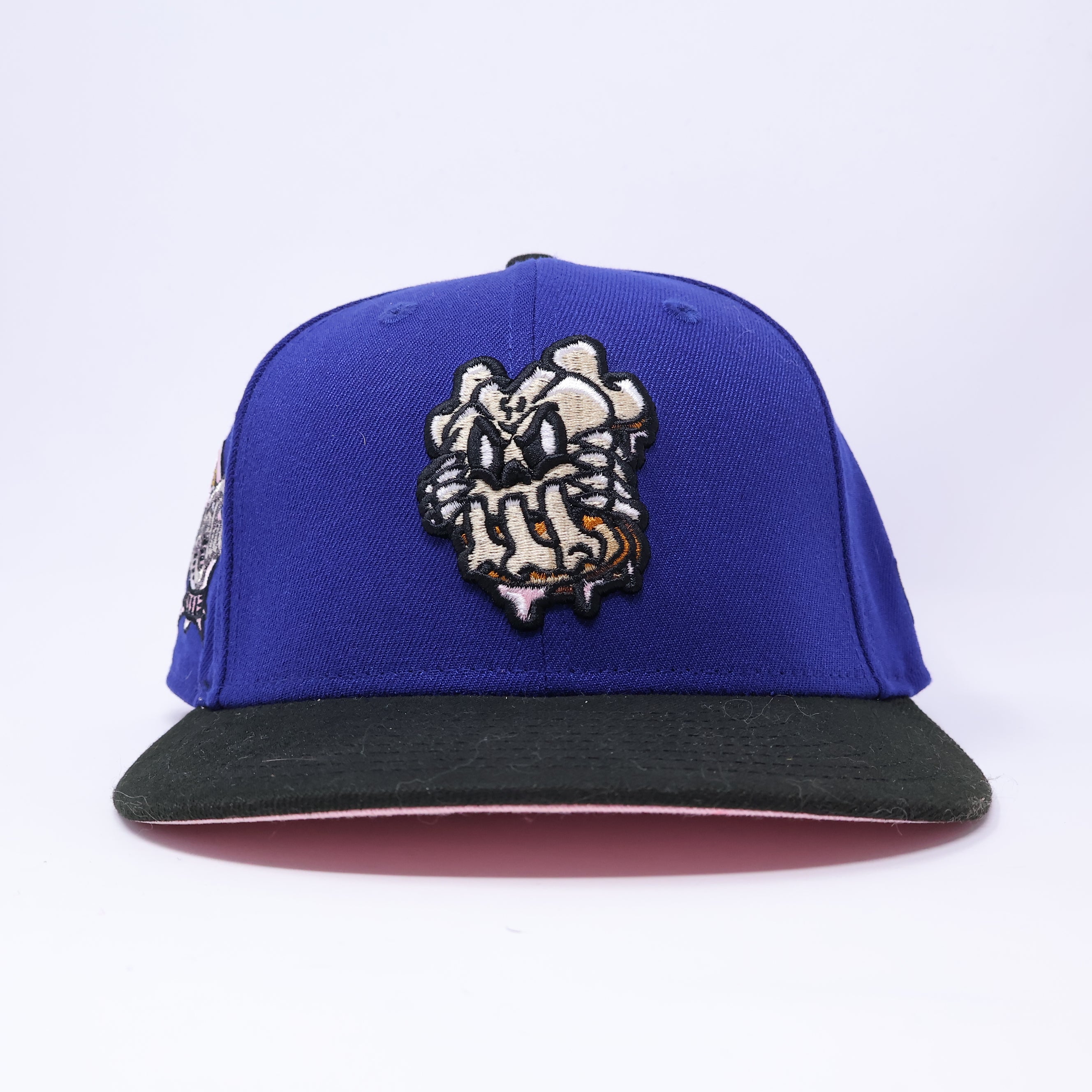 USED 1/4 Navy Hat Club Exclusive 59fifty New Era Fitted Hat Cap