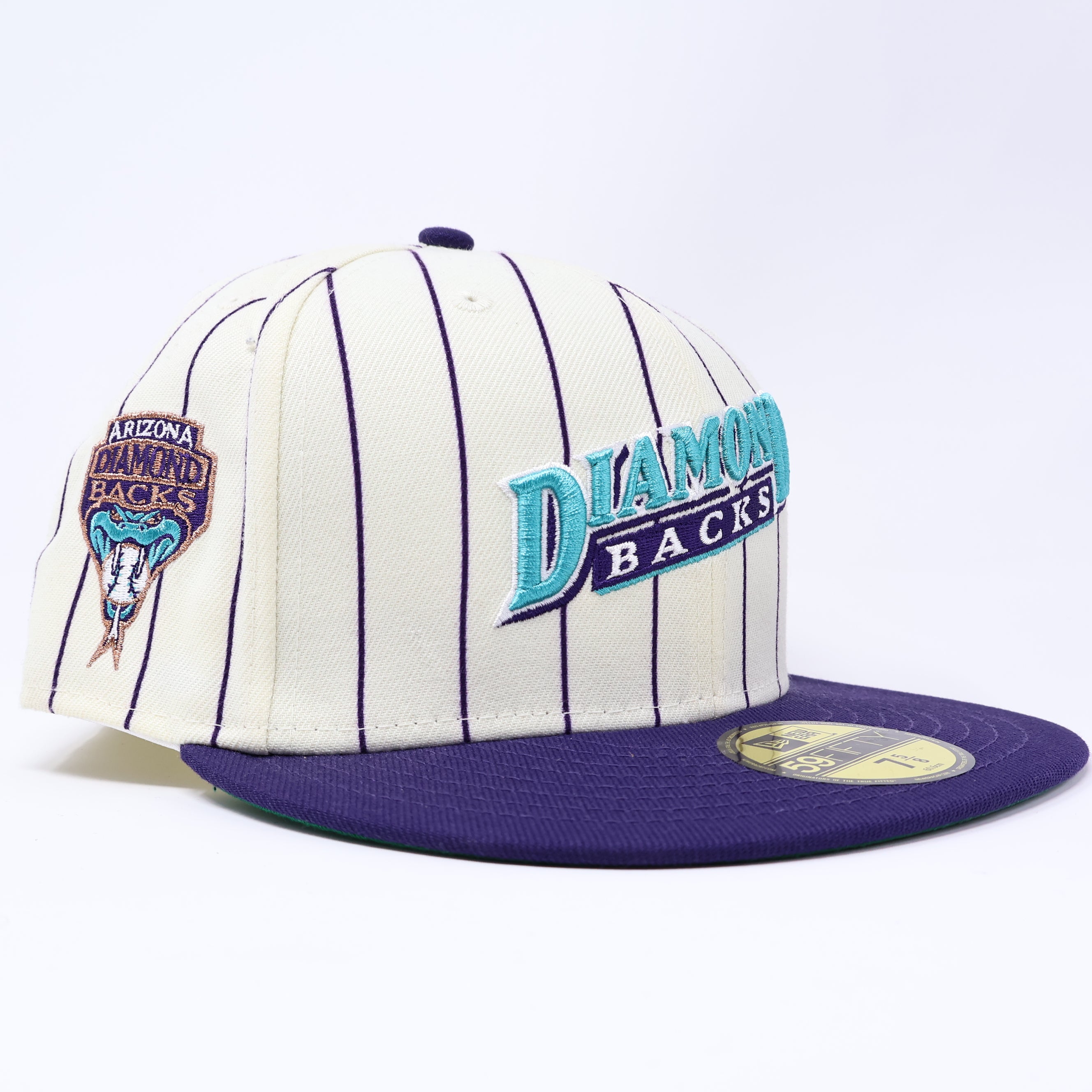 7 5/8 Arizona Diamondbacks Inaugural Season Pinstripe 59fifty New Era Fitted Cap