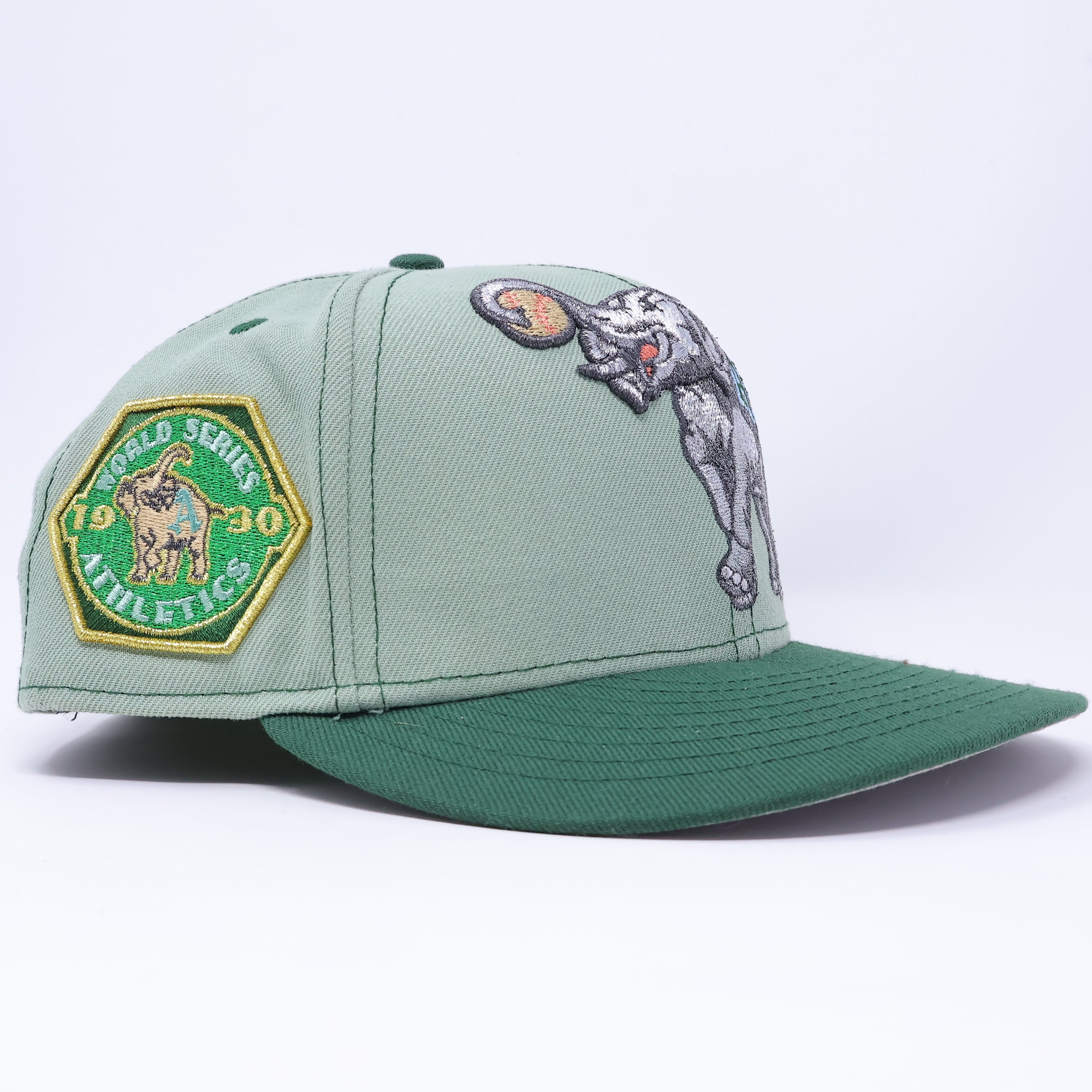 USED 3/8 Green Oakland Athletics 1930 World Series 59fifty New Era Fitted Hat Cap