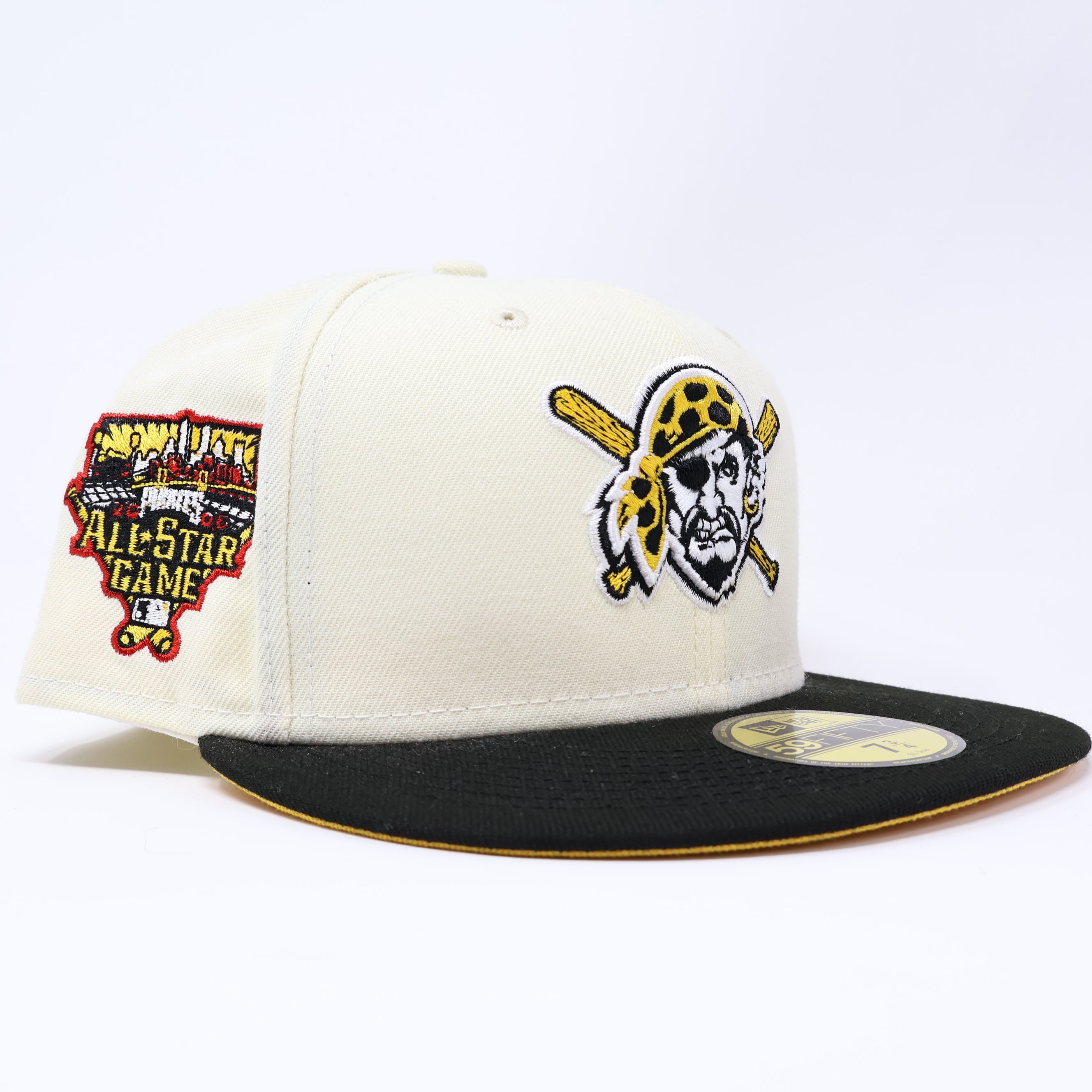 NEW 3/4 Chrome Pittsburg Pirates 2006 All Star Game 59fifty New Era Fitted Hat Cap