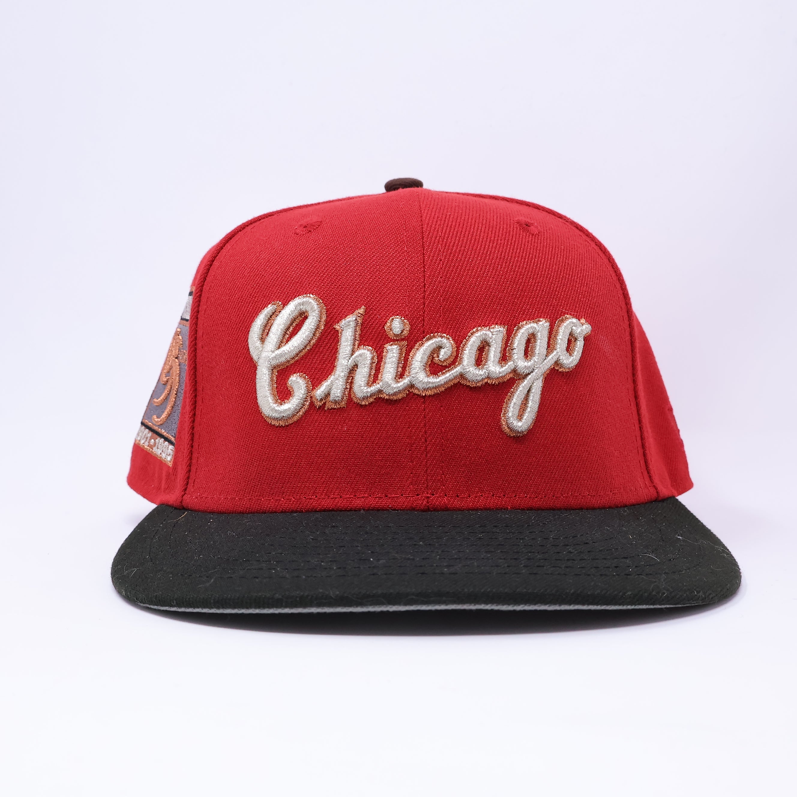 USED 1/4 Red Chicago White Sox 95 Years 59fifty New Era Fitted Hat Cap