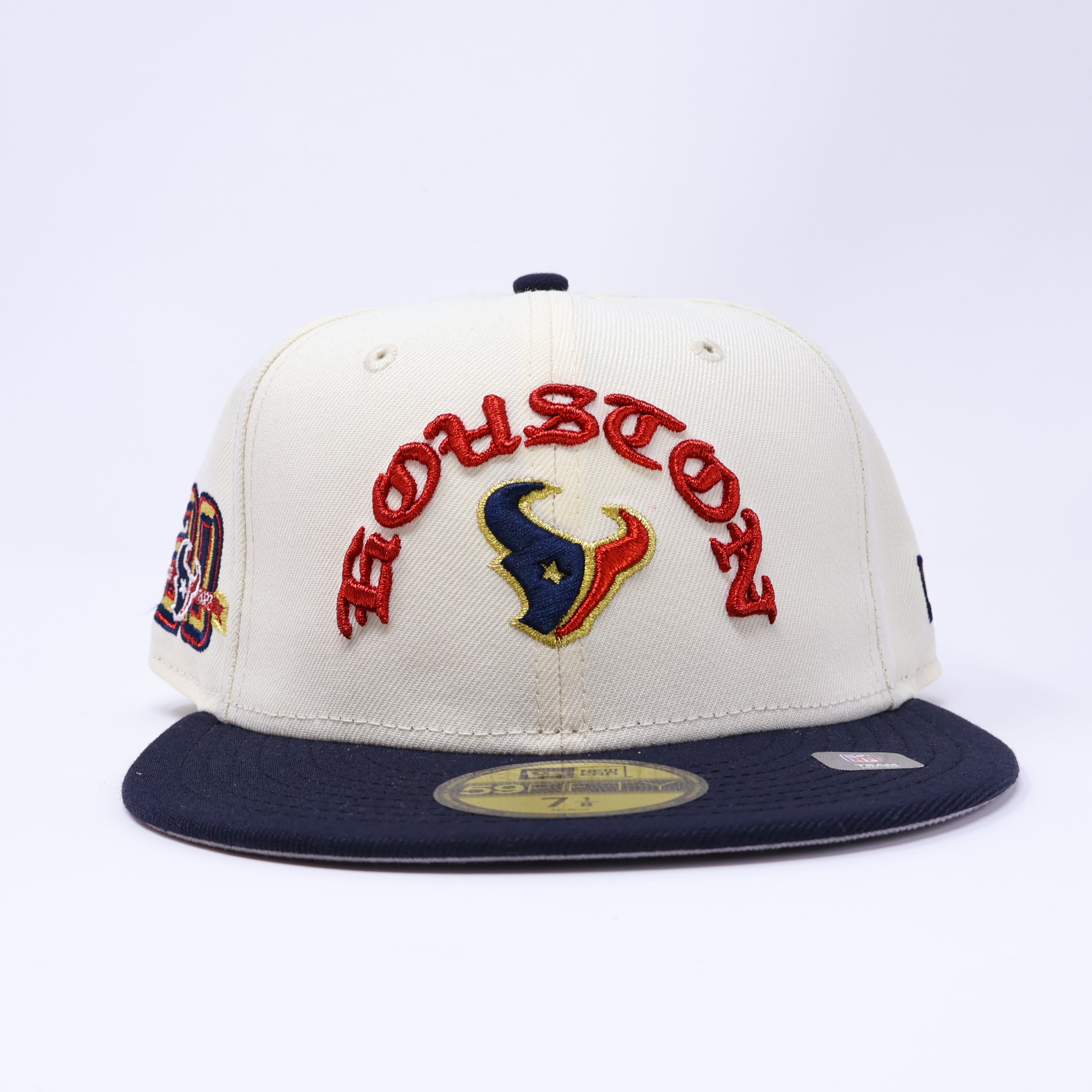 NWT 1/8 Chrome Houston Texans NFL 59fifty New Era Fitted Hat Cap