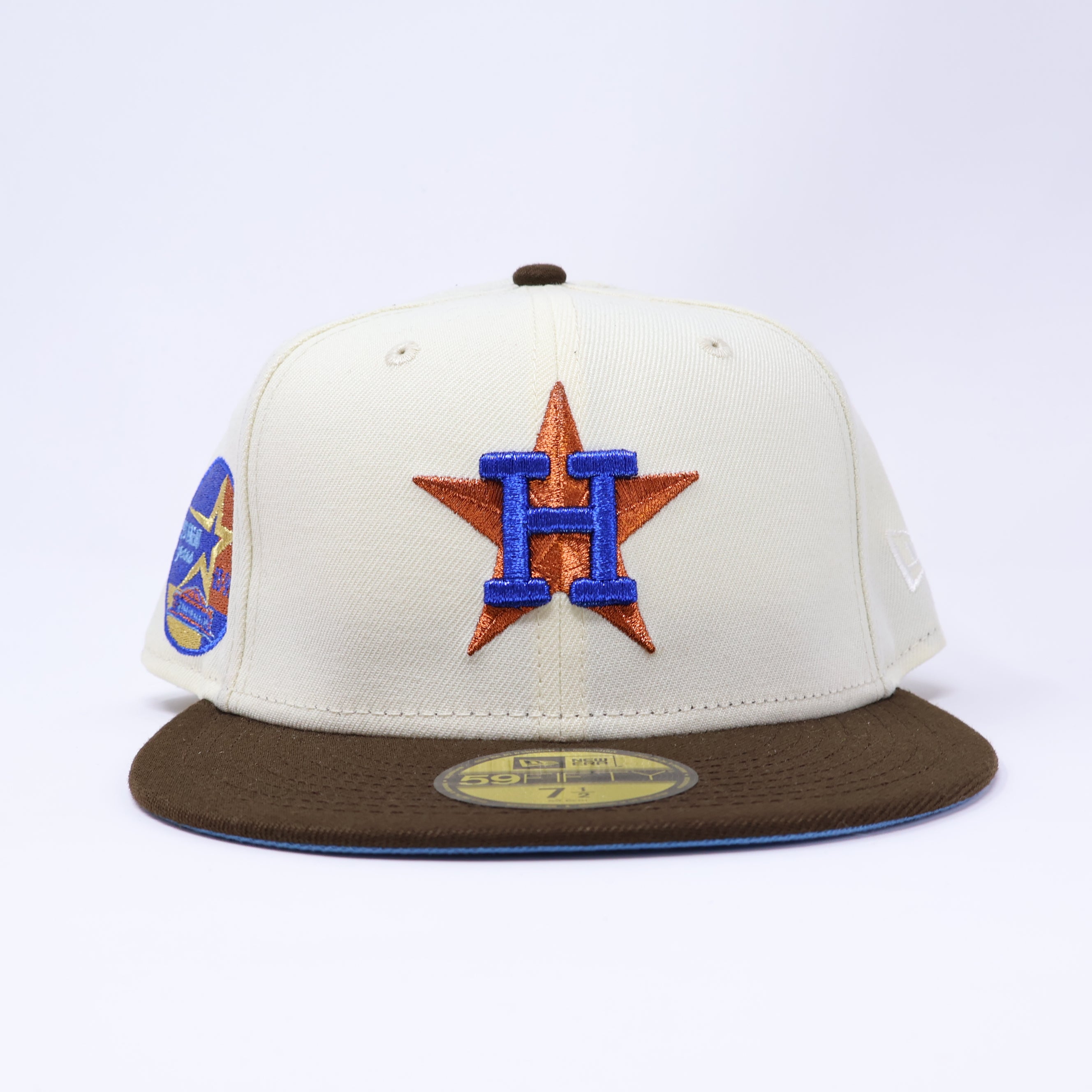 NWT 1/2 Chrome Houston Astros 35 Great Years 59fifty New Era Fitted Hat Cap