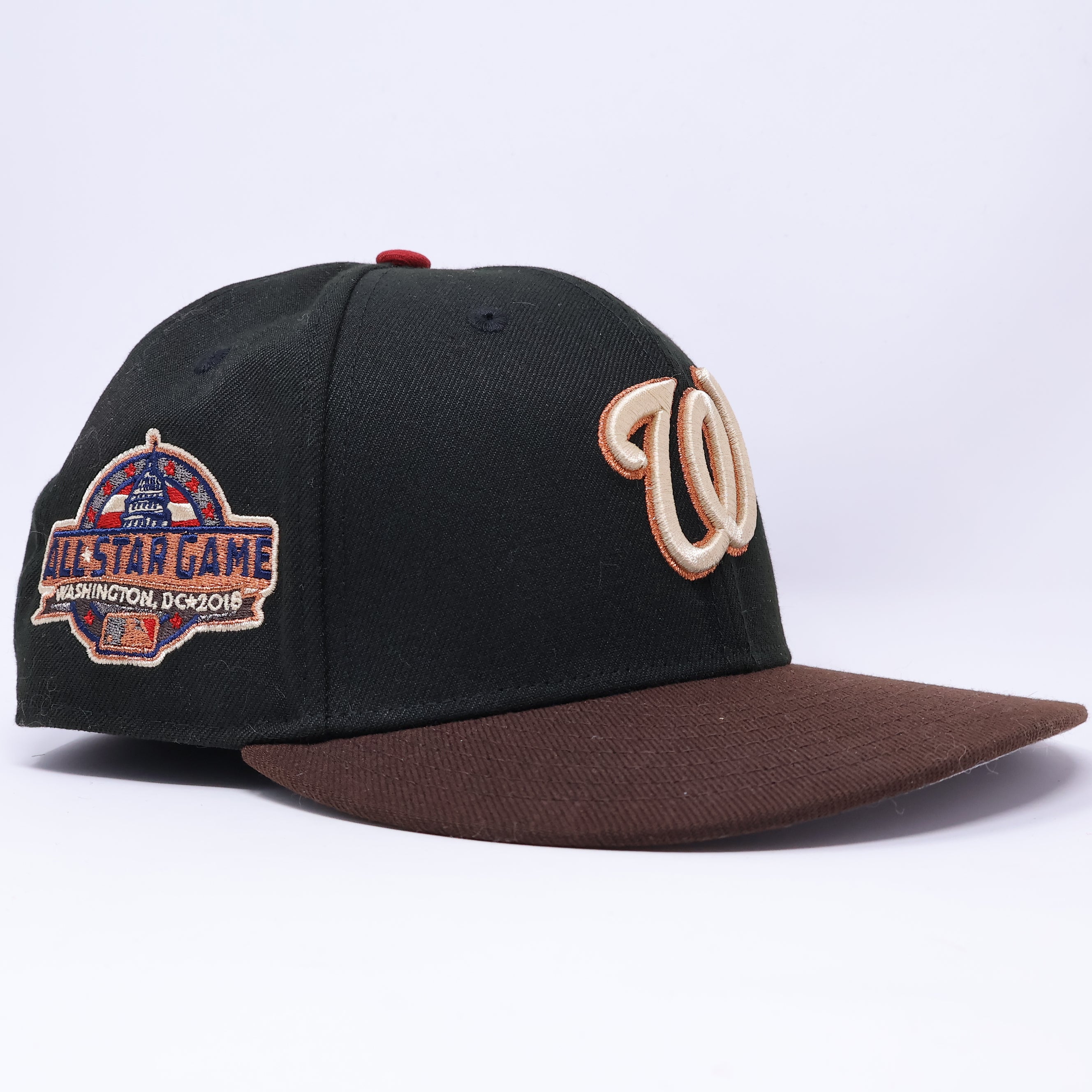 USED 3/8 Black Washington Nationals All-Star Game 59fifty New Era Fitted Hat Cap