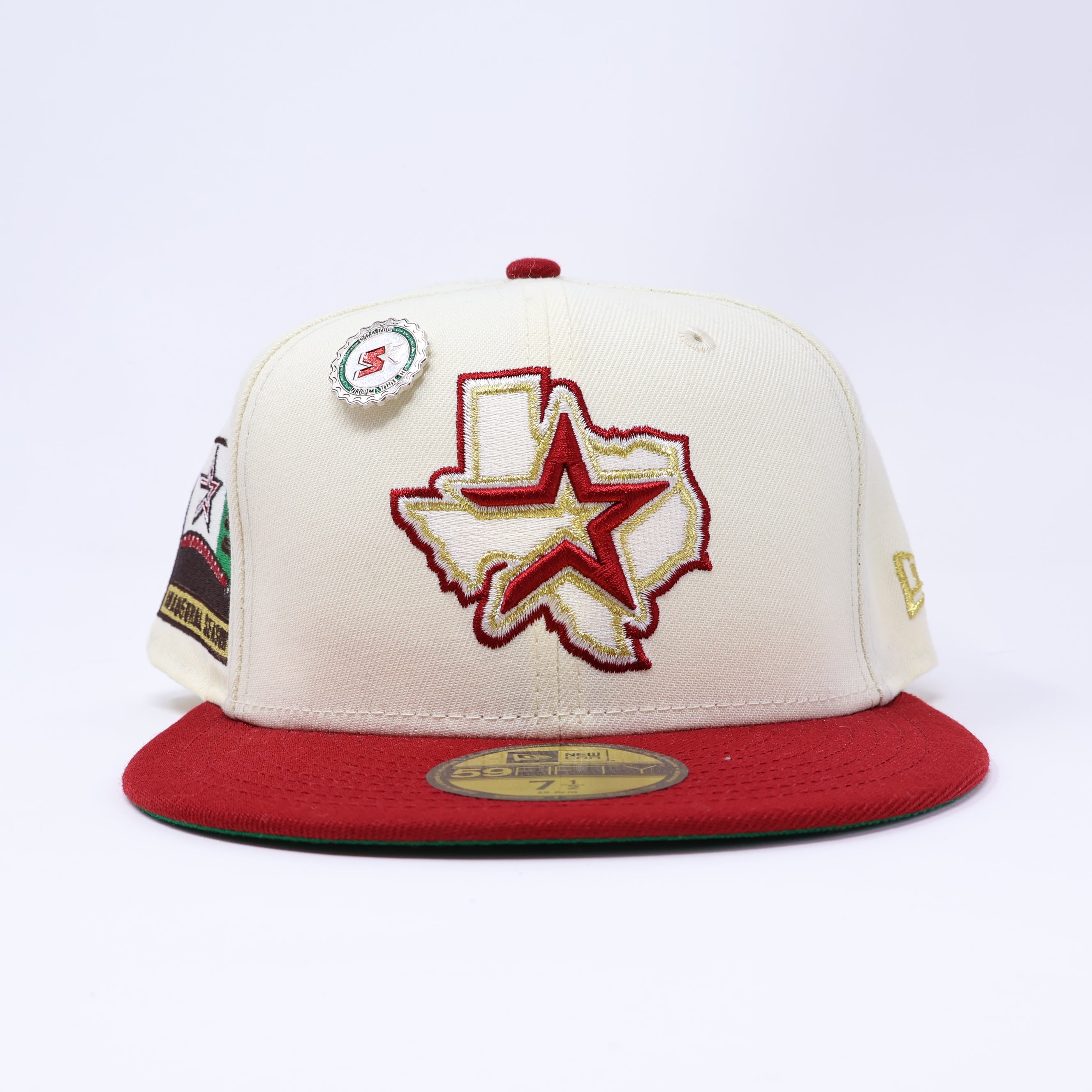 NWT 1/2 Chrome Houston Astros 2000 Inaugural Season 59fifty New Era Fitted Hat Cap